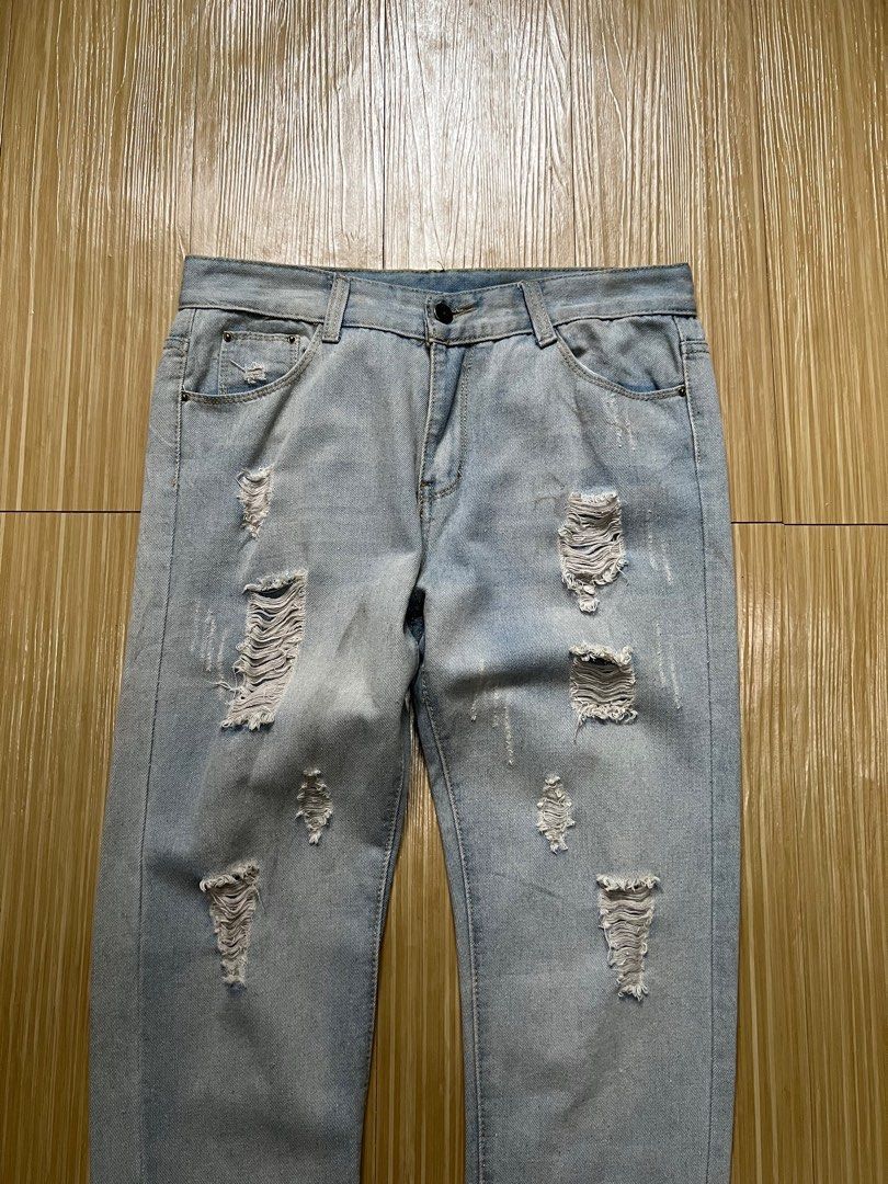 Japanese Brand Japanese Brand Distressed Rock Fashion Denim Pant Size US 30 / EU 46 - 3 Thumbnail