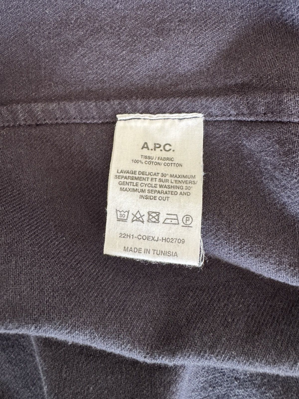 A.P.C. A.P.C. Faded Black Cotton Overshirt — M Size US M / EU 48-50 / 2 - 4 Thumbnail