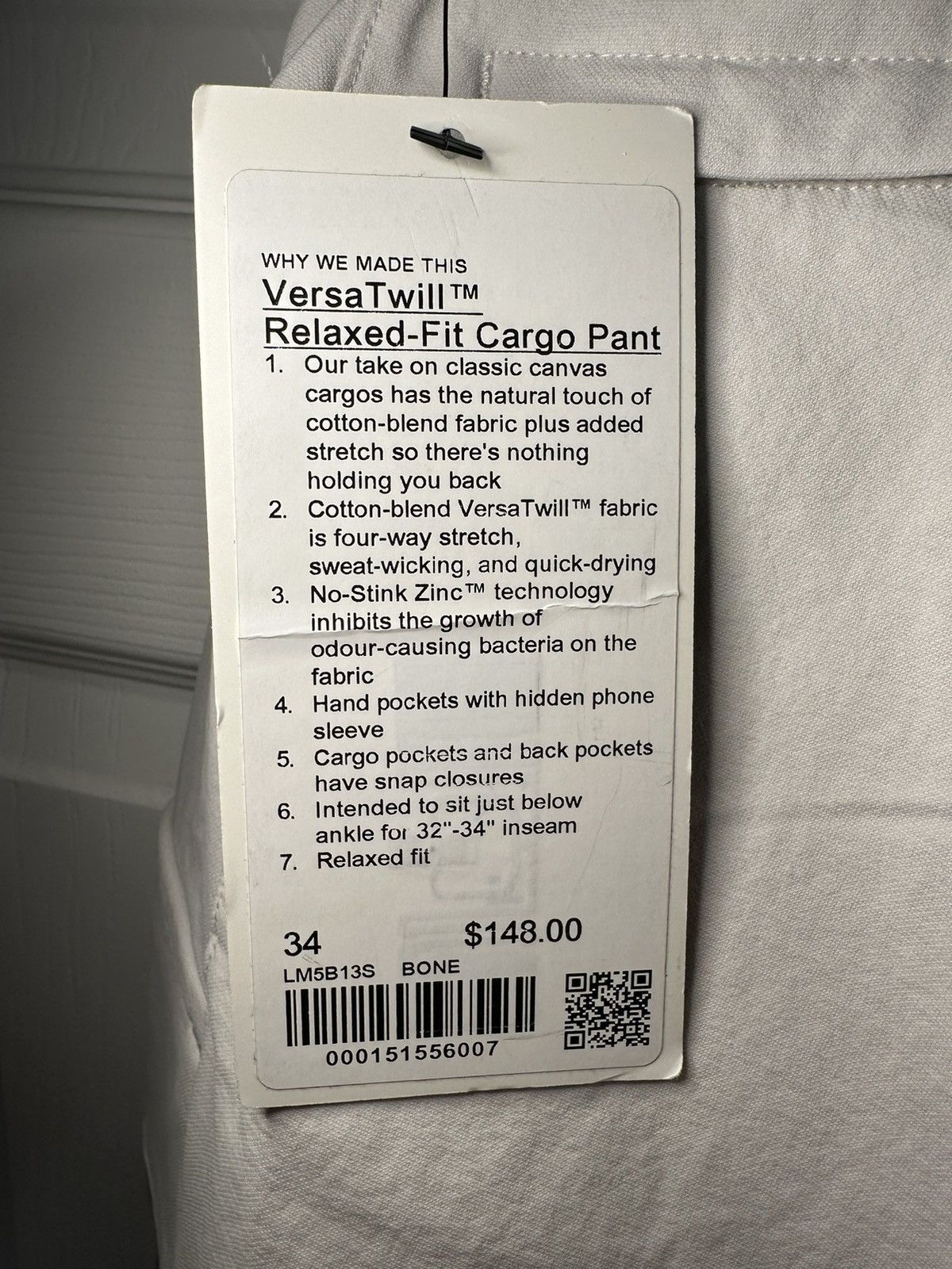 Lululemon Lululemon VersaTwill Relaxed-Fit Cargo Pant Size US 34 / EU 50 - 6 Thumbnail