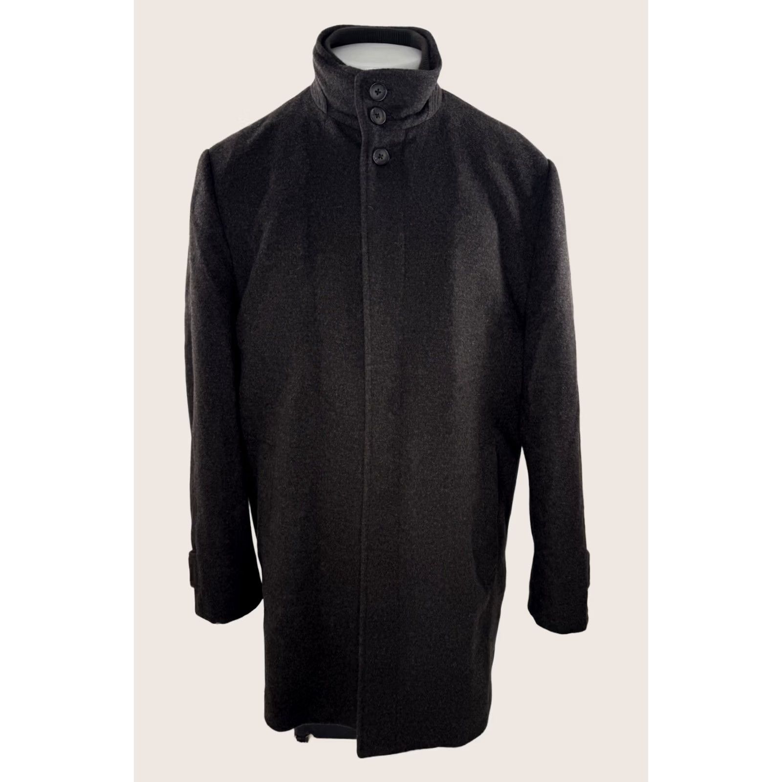 Nordstrom John Nordstrom Wool Built in Bib Liner L Overcoat Trenchcoat Jacket - EXC Men Wool Blend Brown Overcoat L Mens Size US L / EU 52-54 / 3 - 1 Thumbnail