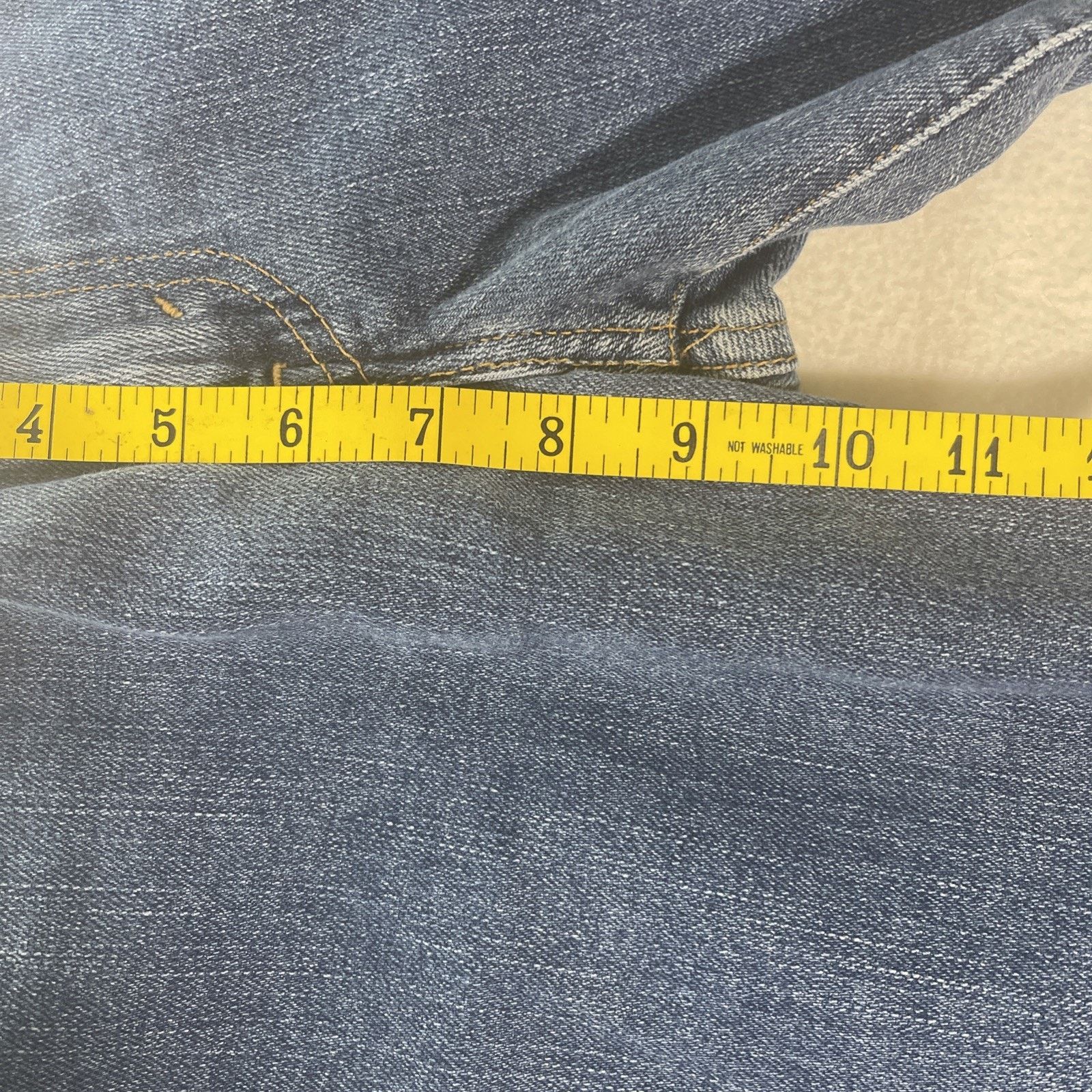 Levi's Levis 515 Capri Jeans Women's 12 M Blue Stretch Denim Size 34" / US 12 / IT 48 - 6 Thumbnail