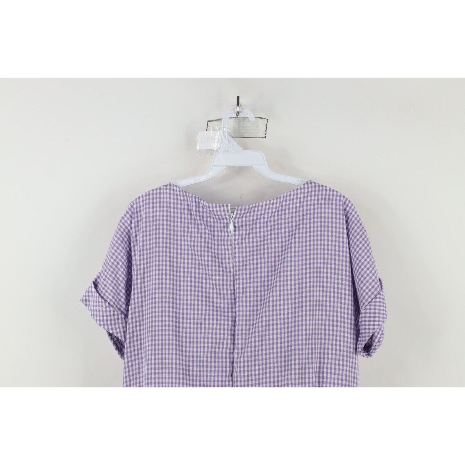 Vintage Vintage 70s Country Primitive Farmhouse Gingham Plaid Dress Size L / US 10 / IT 46 - 12 Thumbnail