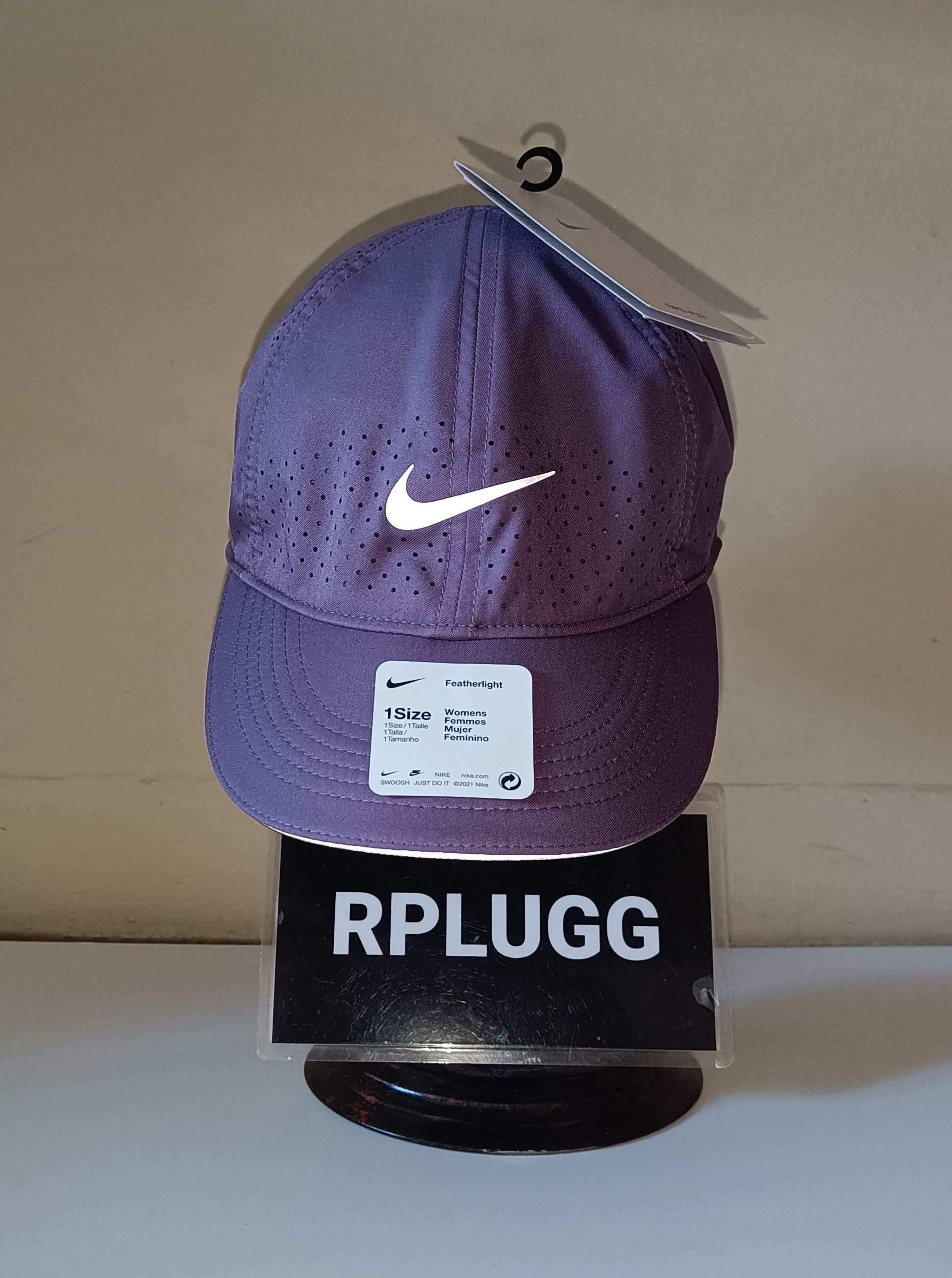 Nike Nike Featherlight Running Cap Purple Size ONE SIZE - 7 Thumbnail