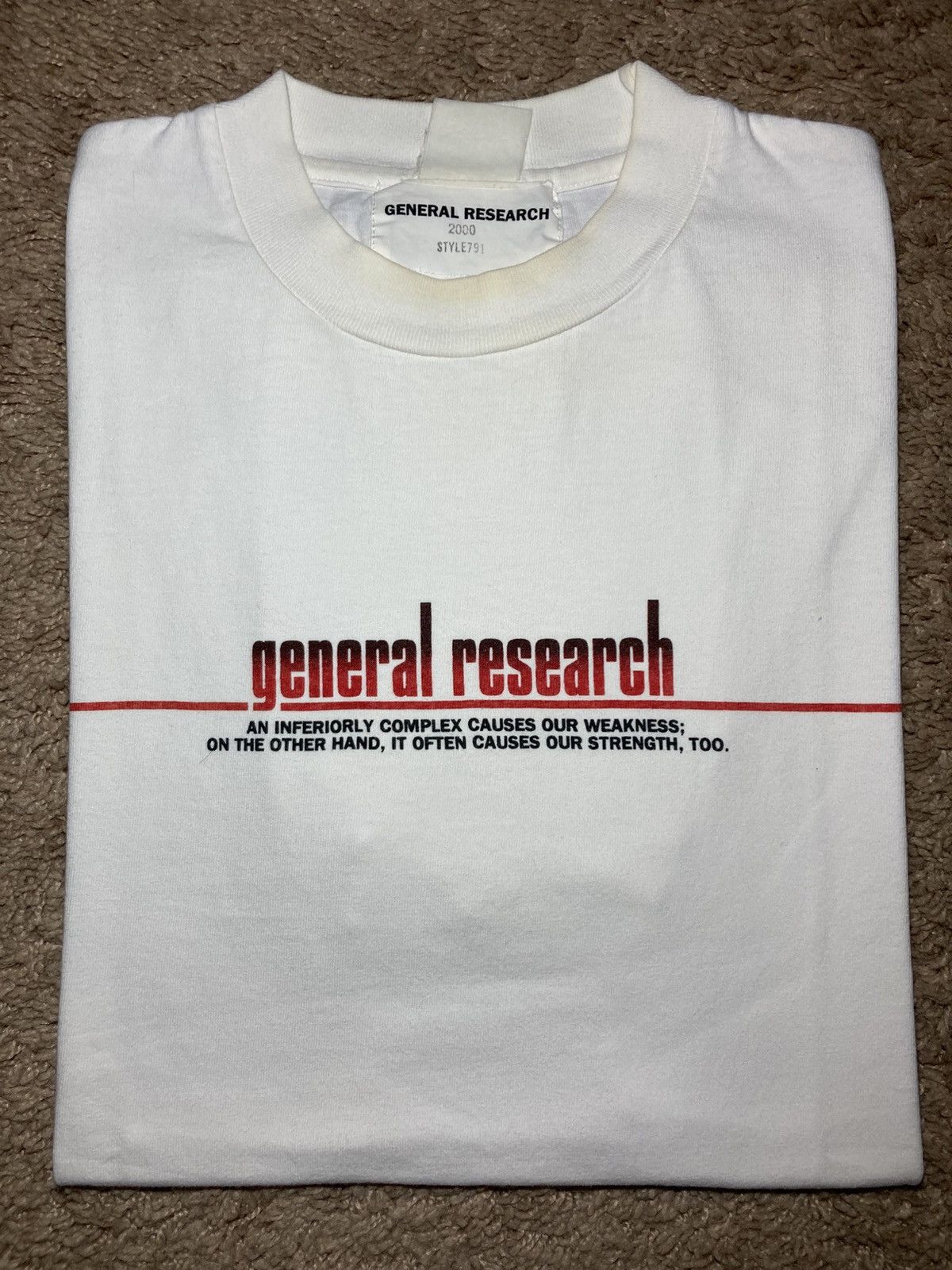 General Research 2000 General Research Logo Strength Weakness Graphic 90s GR Size US M / EU 48-50 / 2 - 1 Thumbnail