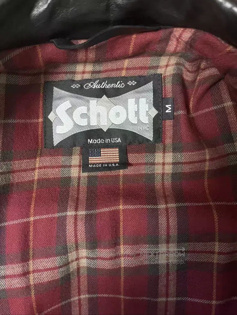 Schott Schott Cable-stayed leather jacket Size US M / EU 48-50 / 2 - 4 Thumbnail