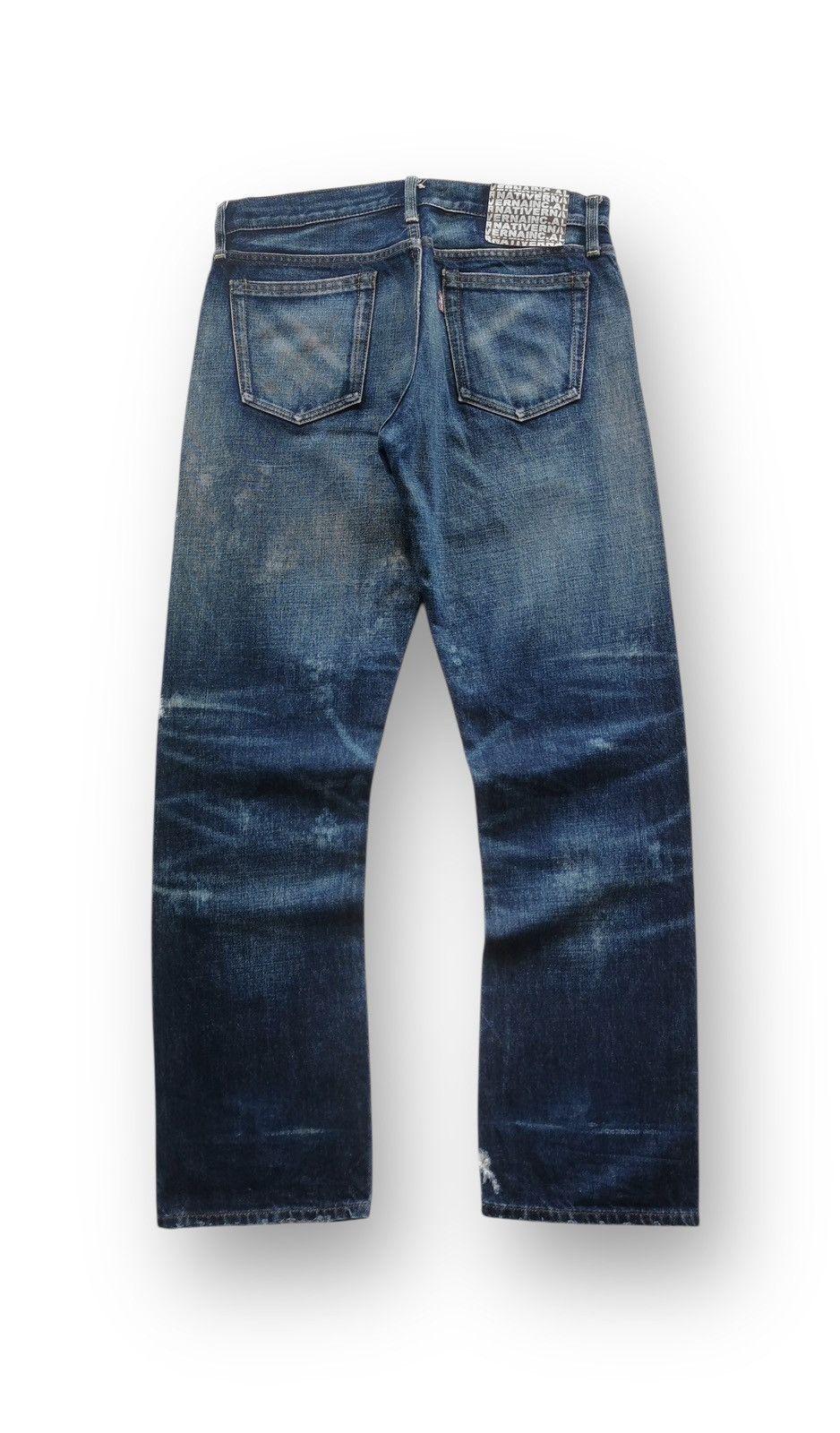 Tornado Mart R.N.A Distressed Denim Whisker Fade Paint Splatter Vintage Size US 31 - 2 Thumbnail