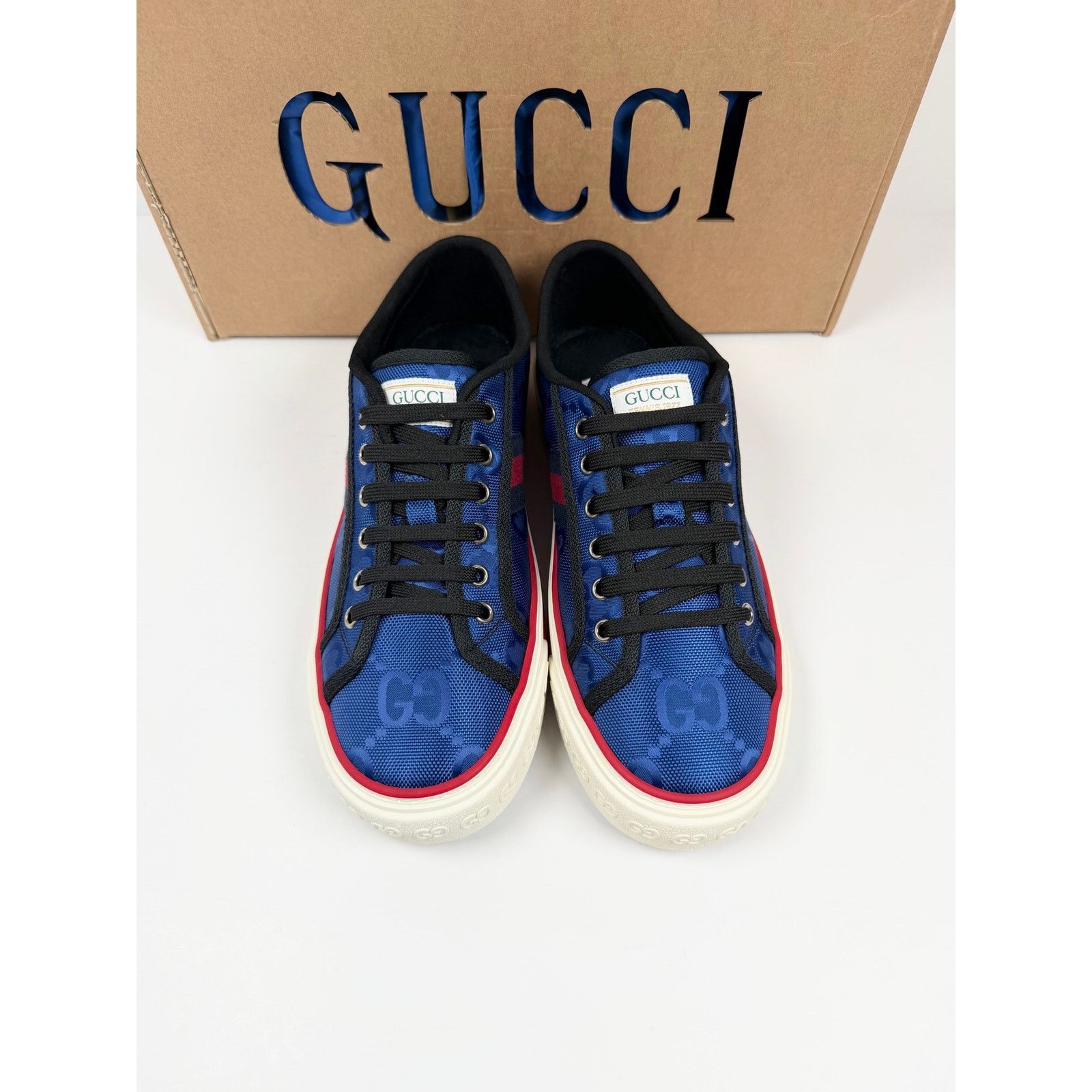 Gucci Size 8US - Gucci 1977 Blue Low Top Sneakers NEW Size US 8 / EU 41 - 3 Thumbnail