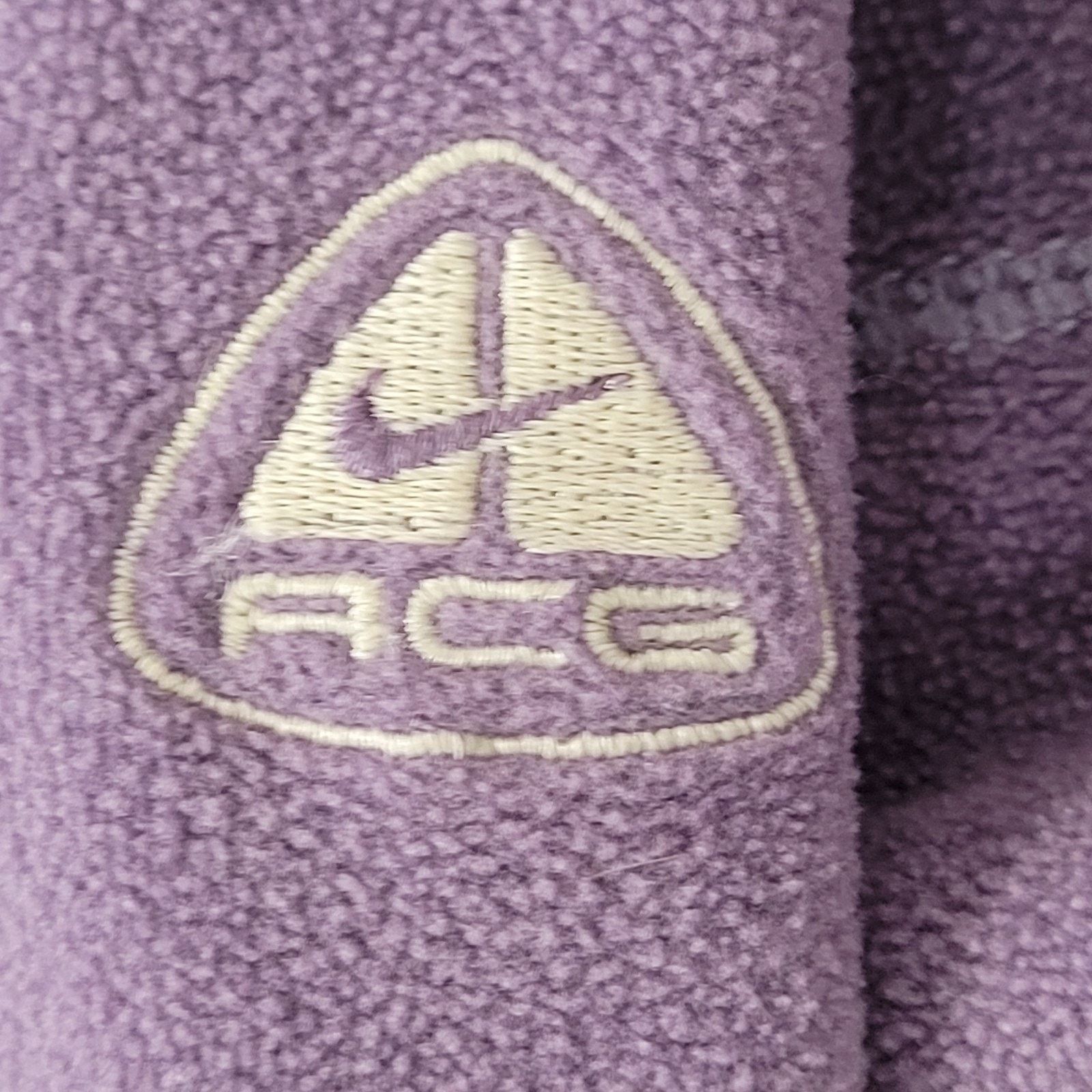 Nike Vintage 90s NIKE ACG Fleece Jacket Womens S/M 19x23 Purple Size M / US 6-8 / IT 42-44 - 8 Thumbnail