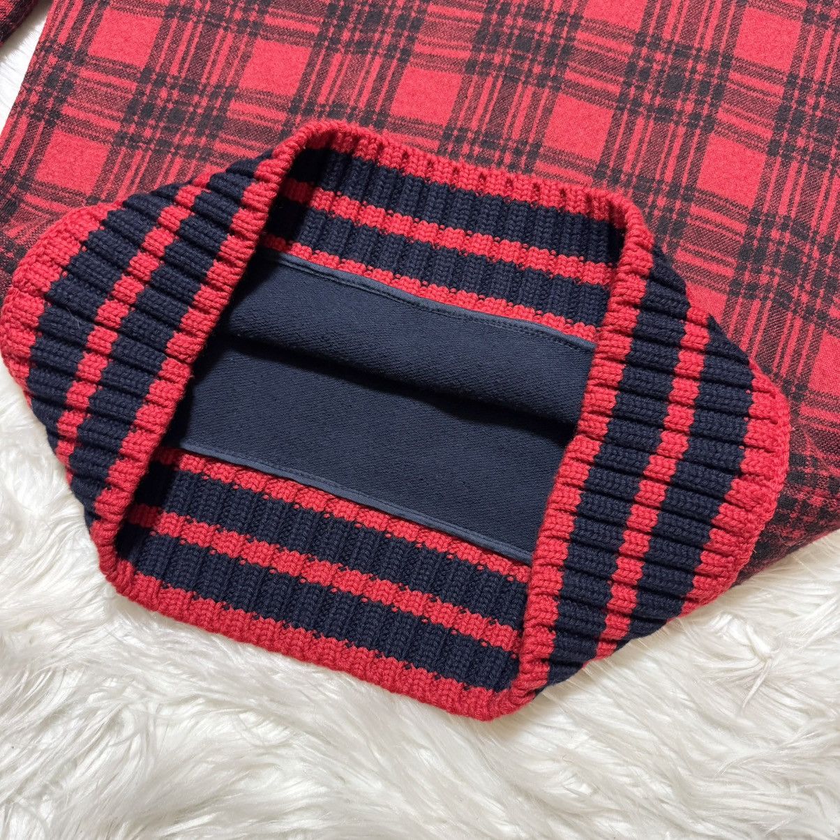Gucci Gucci decorative piping, suede leather switching Sweater Size US S / EU 44-46 / 1 - 5 Thumbnail