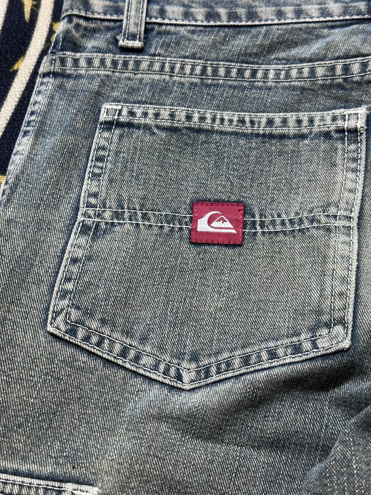 Quiksilver Vintage Quiksilver Carpentre Cargo Grunge Denim Size US 29 - 10 Thumbnail