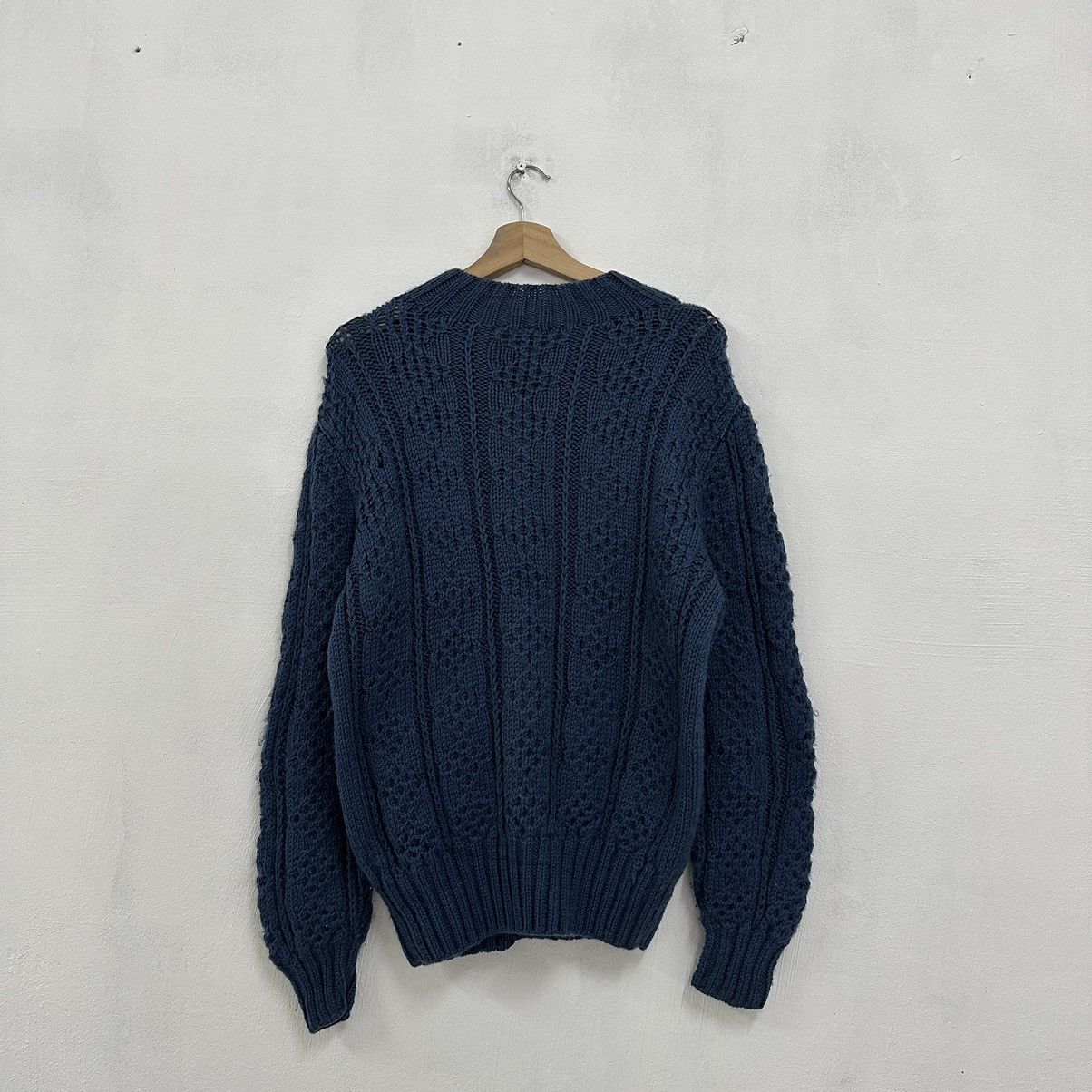 Aran Isles Knitwear × Japanese Brand × Vintage Vintage Japanese Japan Knitwear Diamond Sweater Jumper Size US L / EU 52-54 / 3 - 6 Thumbnail