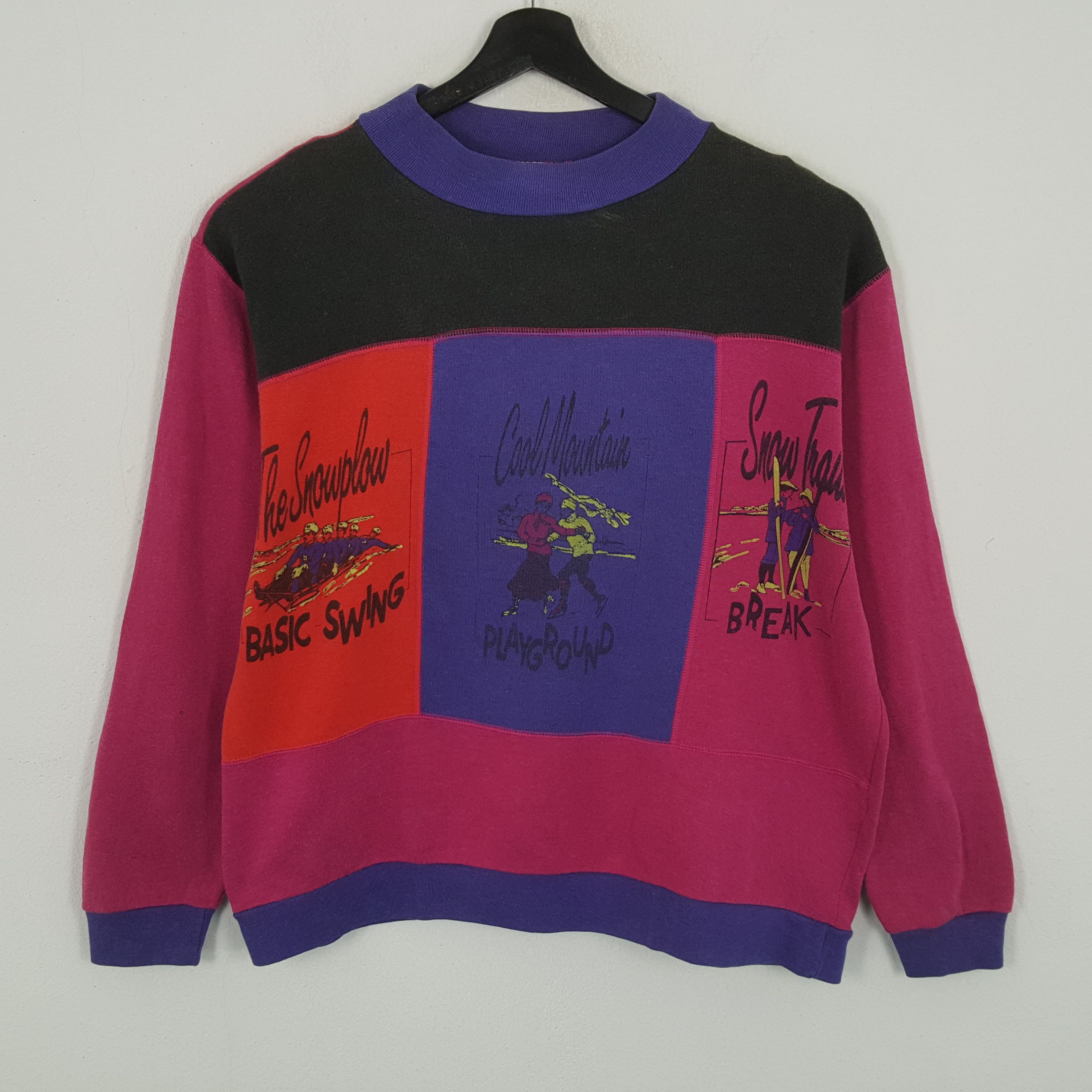 Vintage THE SNOWPLOW Art Design Style Vintage Sweatshirt Size US L / EU 52-54 / 3 - 1 Thumbnail