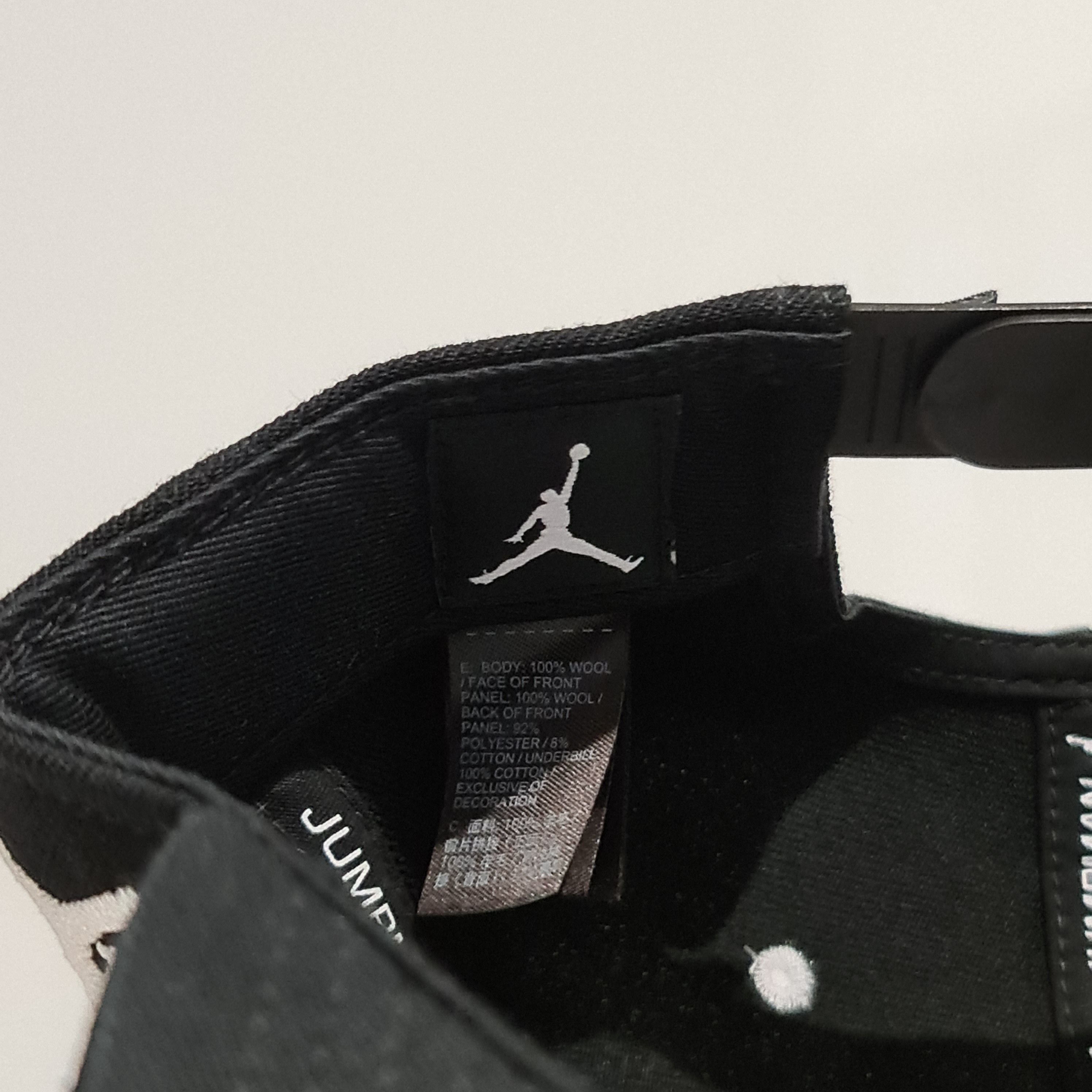 Jordan Brand Jordan Cap Snapback 'RE2PECT' Black/White Size ONE SIZE - 8 Thumbnail