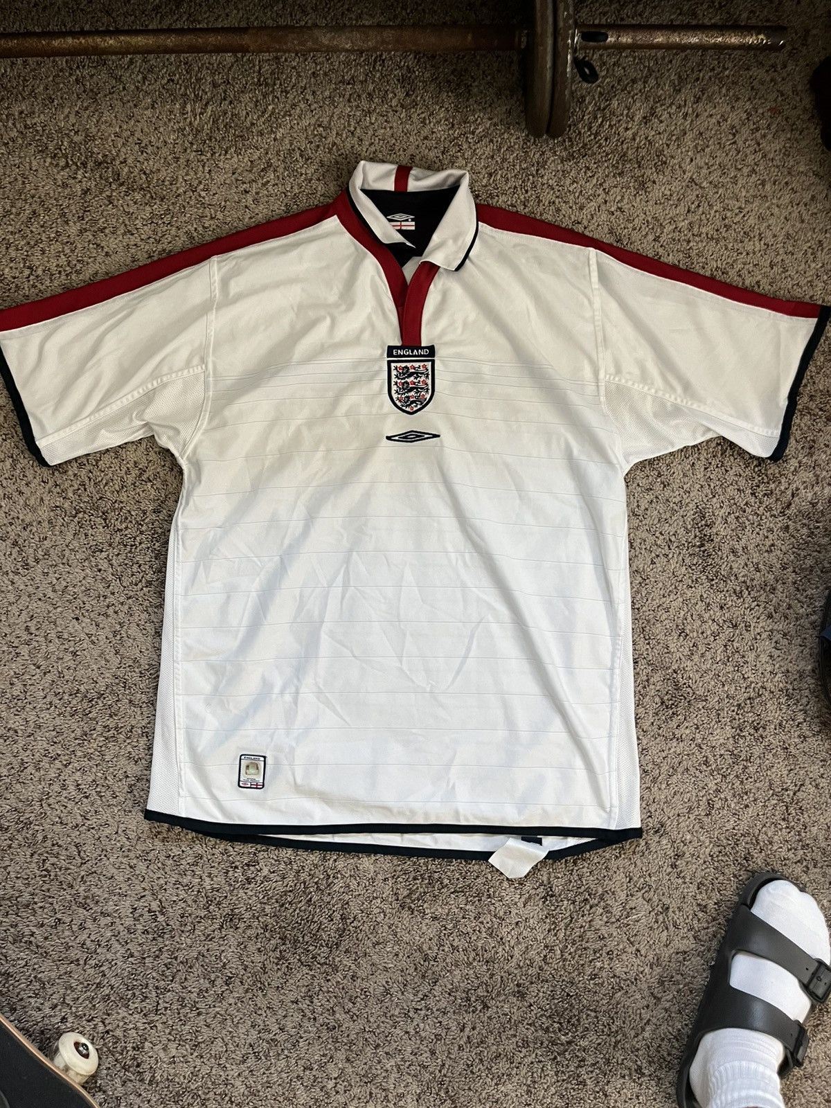 England 2004 Home Reversible Kit Soccer Football Jersey