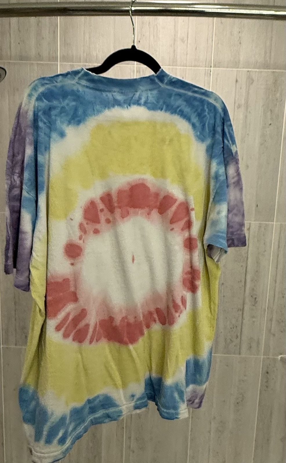 Hanes Rare Vtg Thrashed 95’ Looney Tunes Tie-Dye Wile E. Coyote Ts Size US XL / EU 56 / 4 - 2 Thumbnail