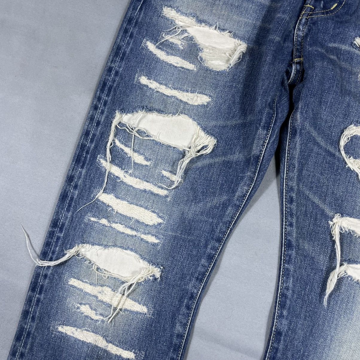 Hysteric Glamour processing straight denim pants indigo blue series Size US 29 - 3 Thumbnail
