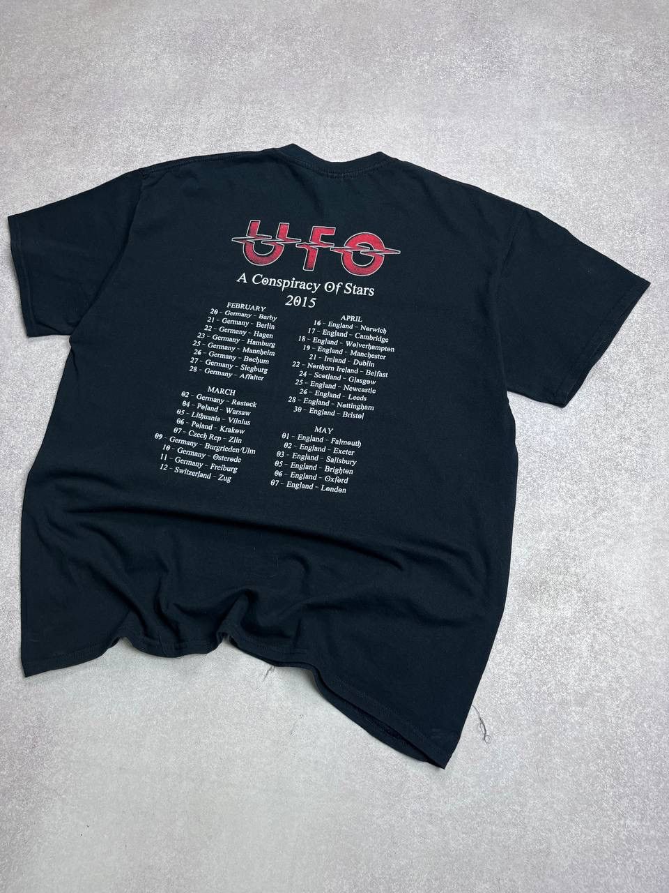Band Tees × Vintage Vintage UFO A Conspiracy Of Stars Boxy T-shirt XL Size US XL / EU 56 / 4 - 4 Thumbnail
