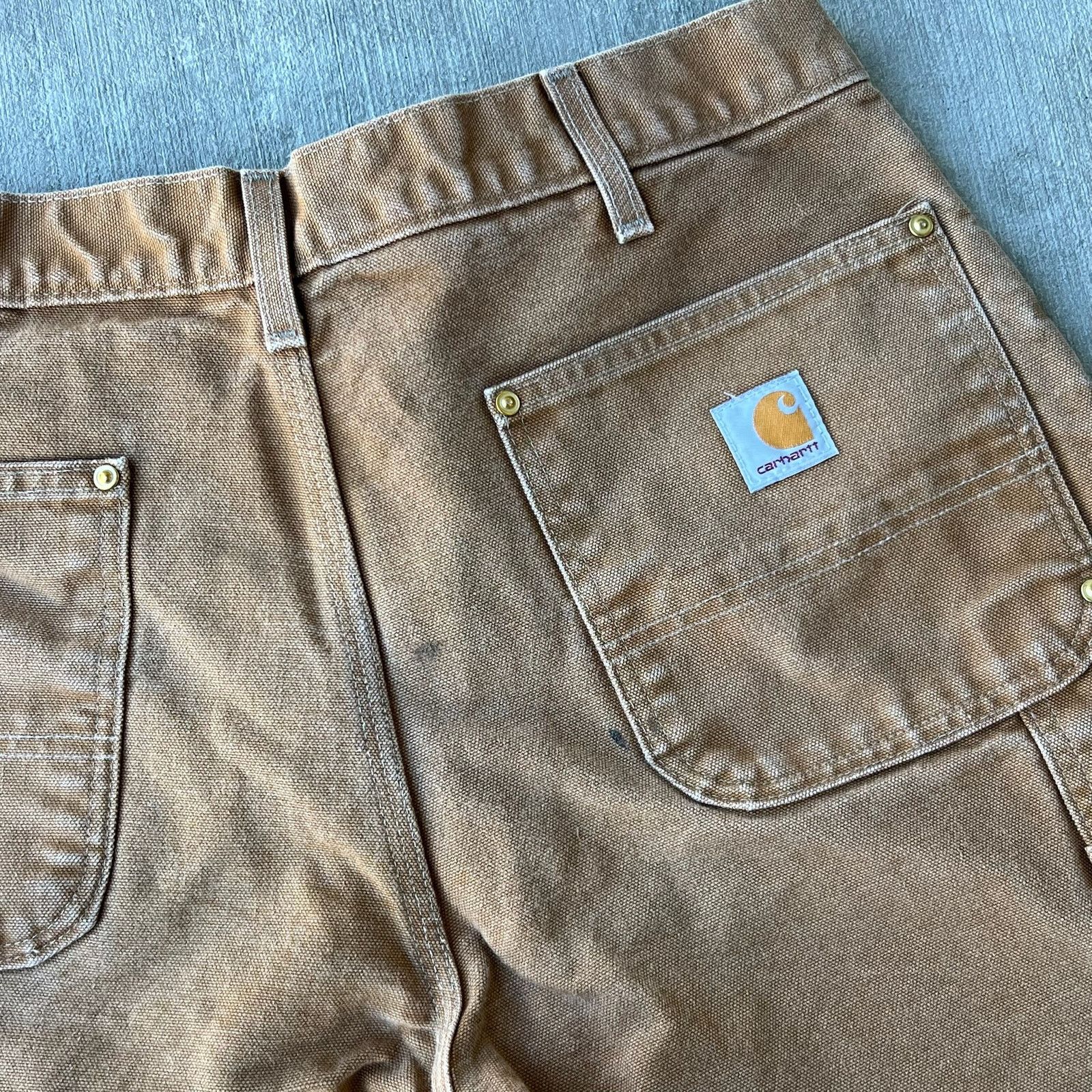 Carhartt × Vintage Carhartt brown double knee work wear carpenter pants Size US 34 / EU 50 - 8 Thumbnail