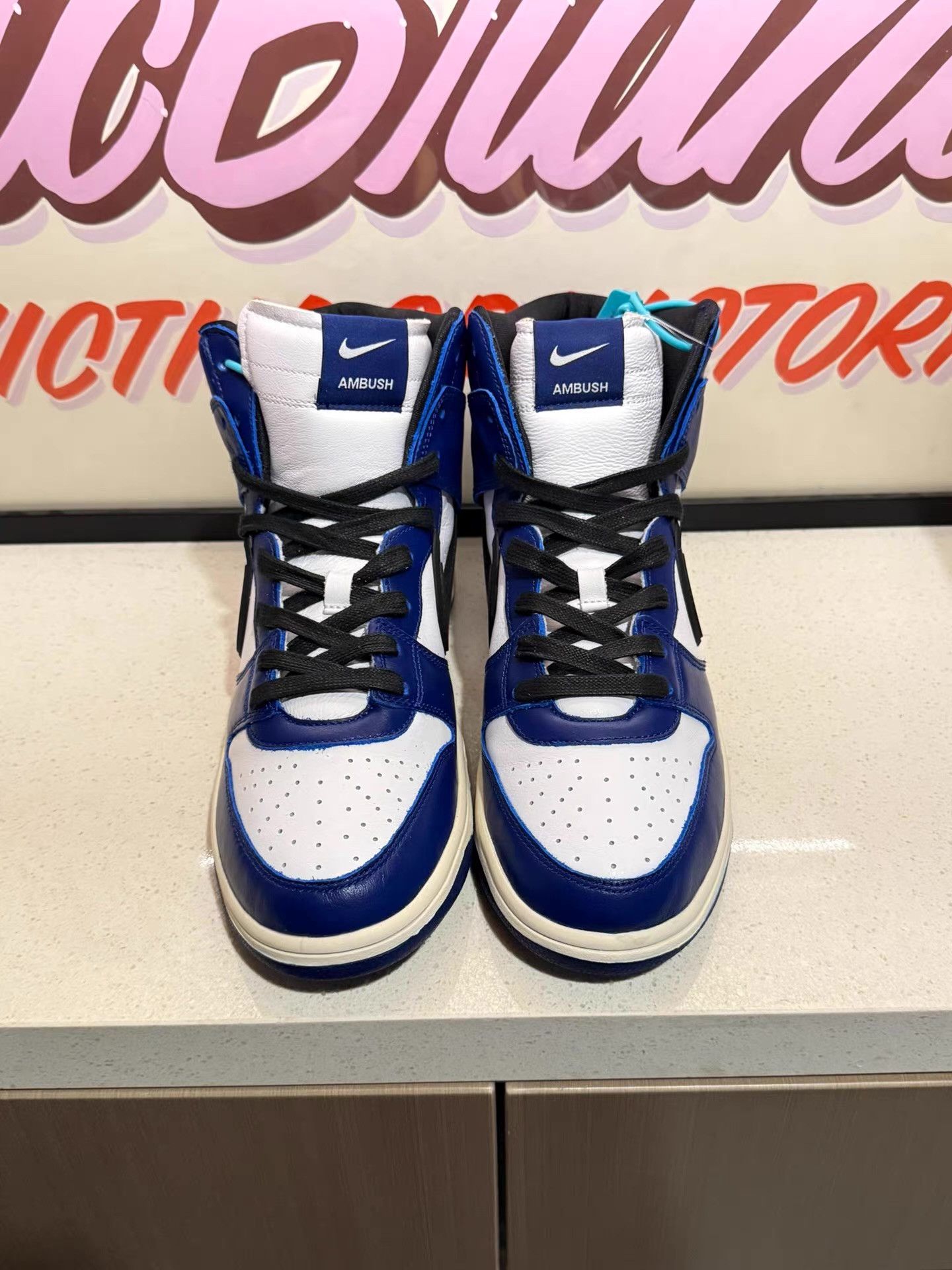 Nike AMBUSH x Nike Dunk Deep Royal high-top sneakers Ｑ20 Size US 9.5 / EU 42-43 - 2 Thumbnail
