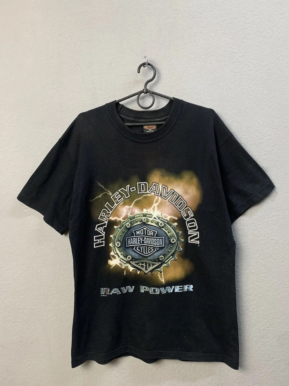 Vintage Y2K HARLEY DAVIDSON RARE FADED TEE