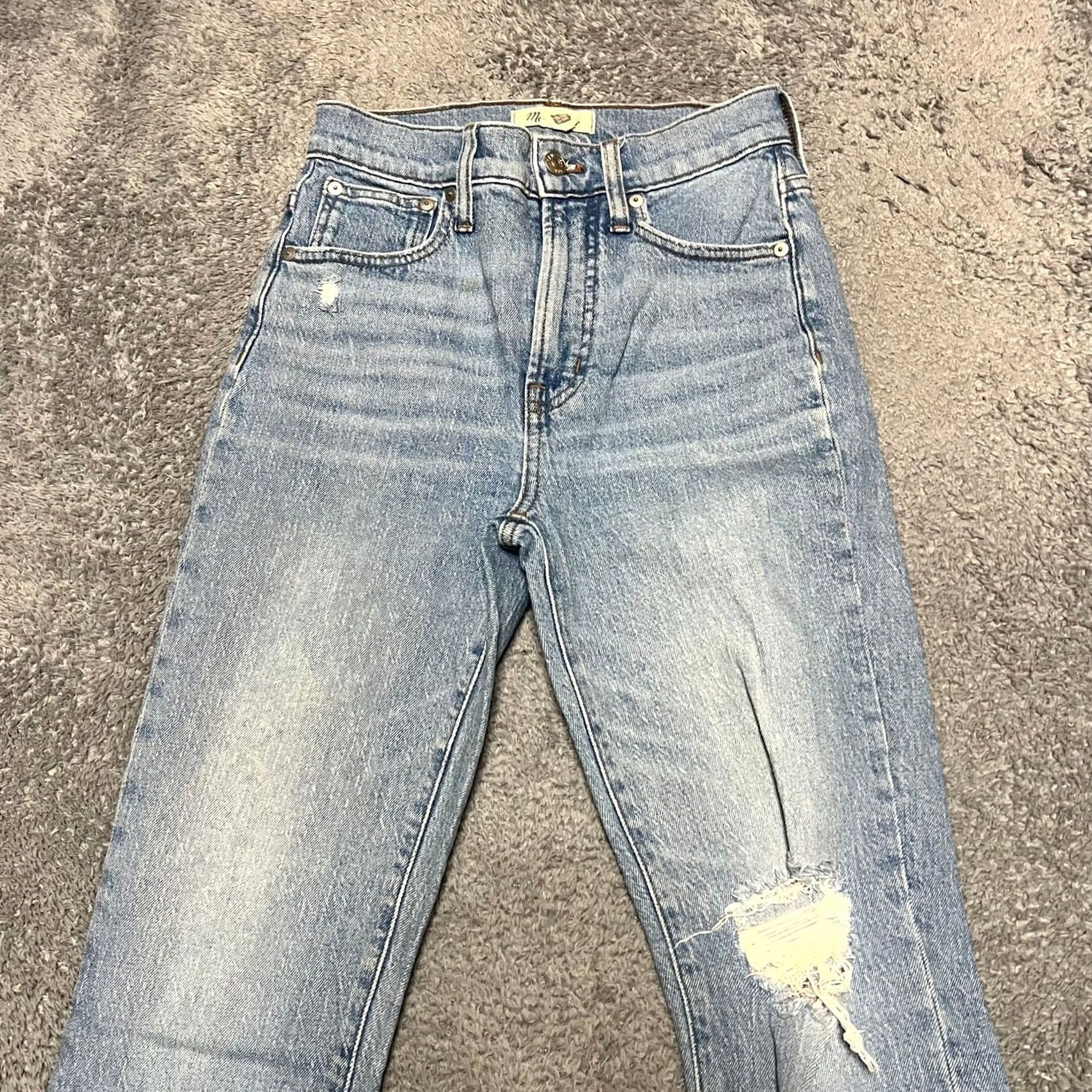 Madewell Madewell Jeans Womens Perfect Vintage Cropped Blue 24 Size 42" / US 20 - 2 Thumbnail