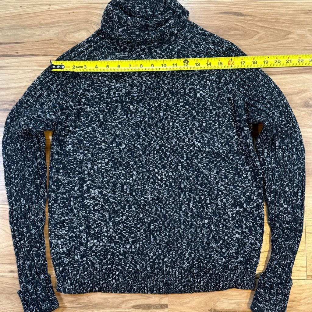 Mossimo Mossimo XL Marled Black White Turtleneck Sweater Cotton Warm Size US XL / EU 56 / 4 - 4 Thumbnail