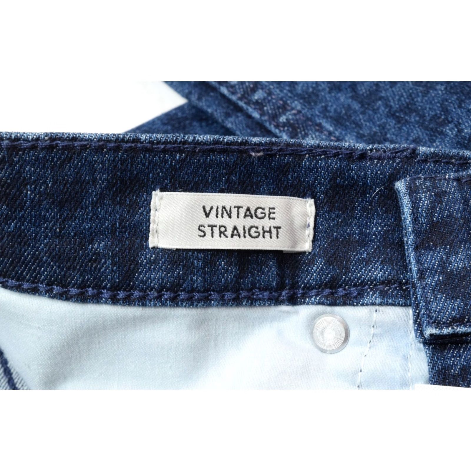 J.Crew J.Crew Vintage Straight Jeans 28 Blue Houndstooth High Rise Slim Stretch Womens Size 28" / US 6 / IT 42 - 6 Thumbnail