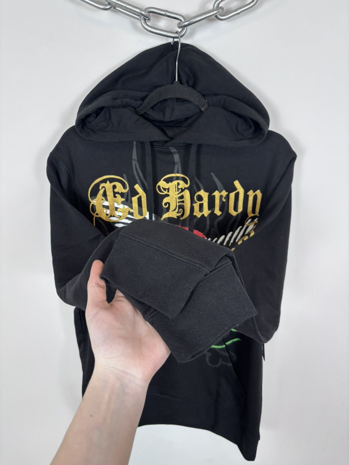 Ed Hardy Ed Hardy NWT Eagle Snake Tattoo Logo Y2K Hype Black Hoodie Size US S / EU 44-46 / 1 - 11 Thumbnail