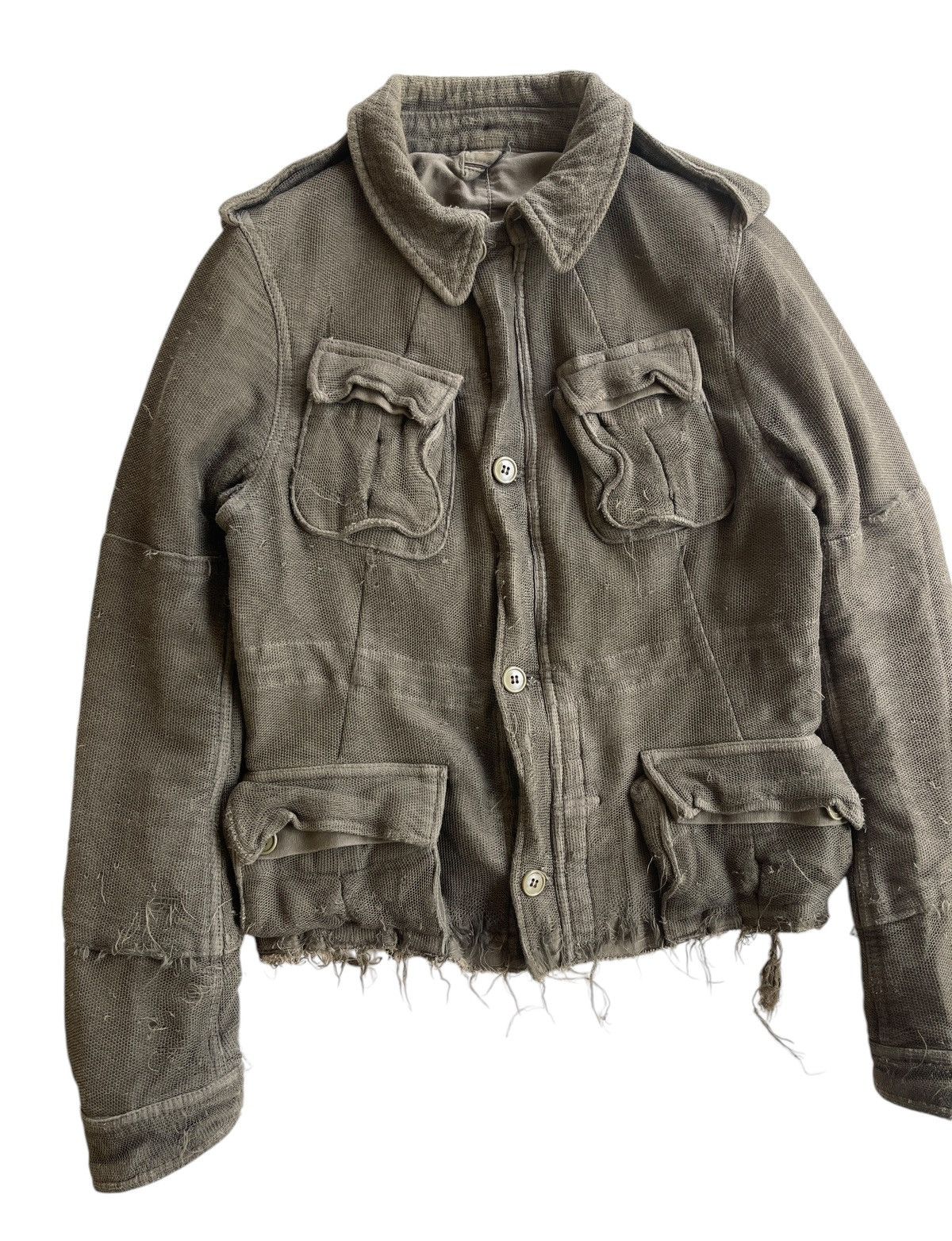 Maison MIHARA YASUHIRO AW05 Miharayasuhiro distressed Pattern cargo jacket Size M / US 6-8 / IT 42-44 - 3 Thumbnail