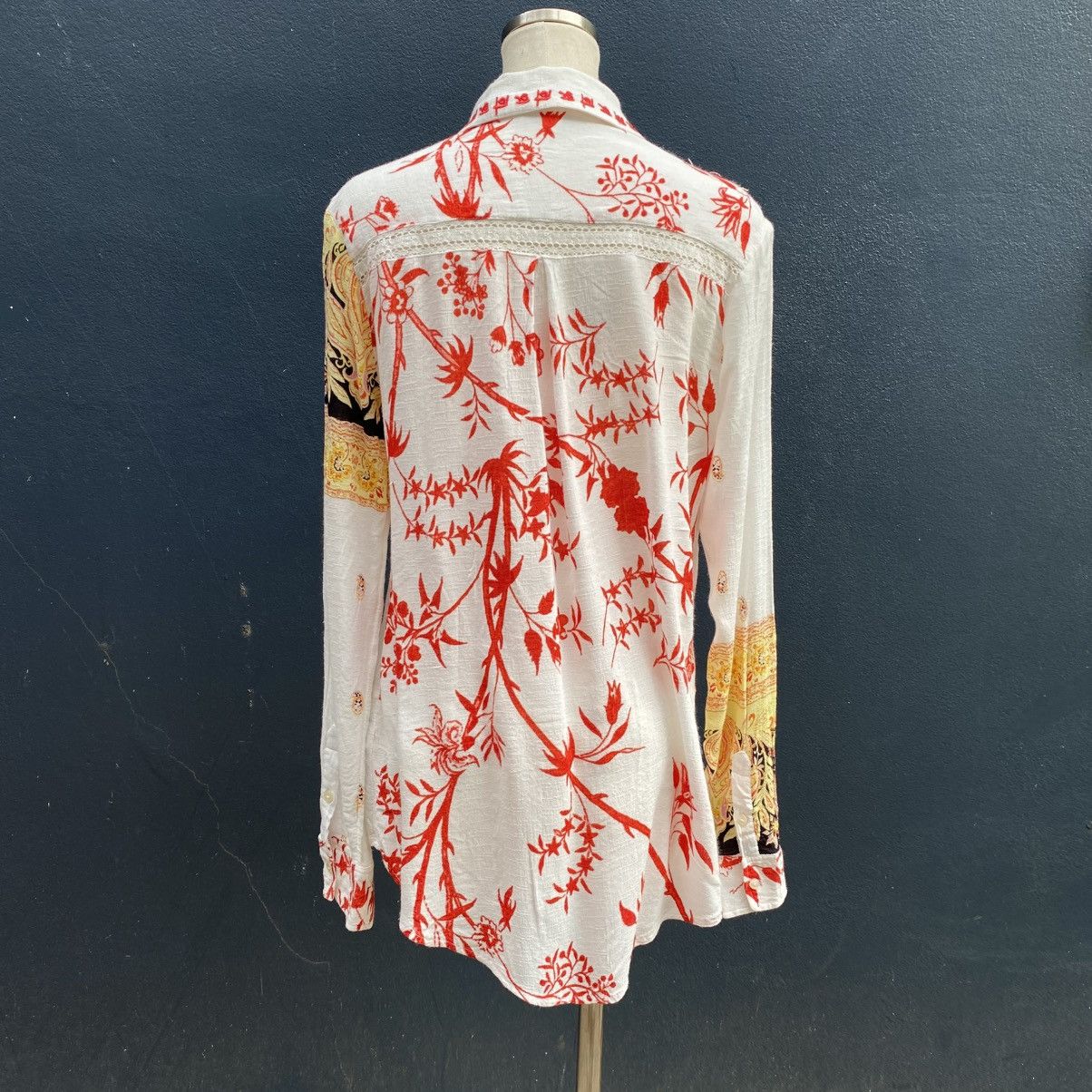 Desigual Desigual Floral Bohemian Long-Sleeve Shirt Size M / US 6-8 / IT 42-44 - 24 Thumbnail