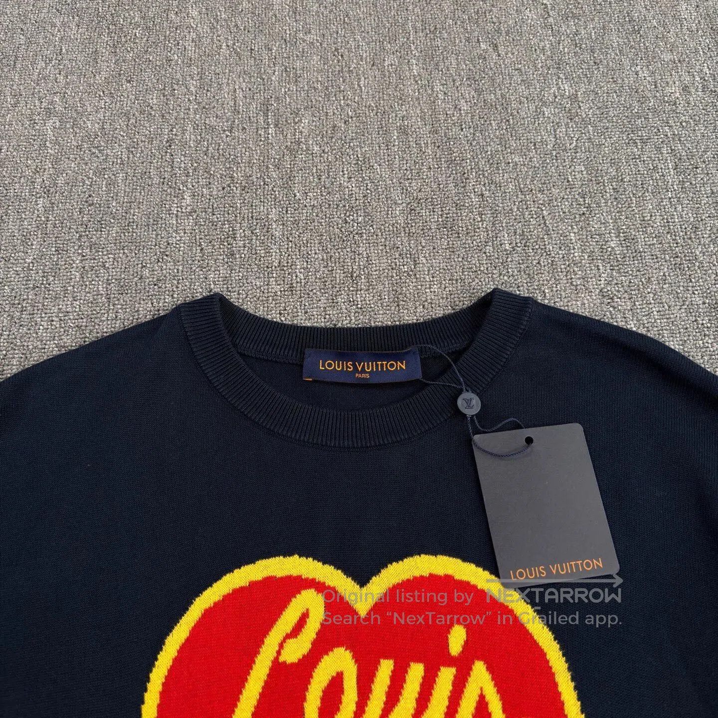Louis Vuitton Blue Heart Graphic Short-Sleeve Shirt. Size US XL / EU 56 / 4 - 3 Thumbnail