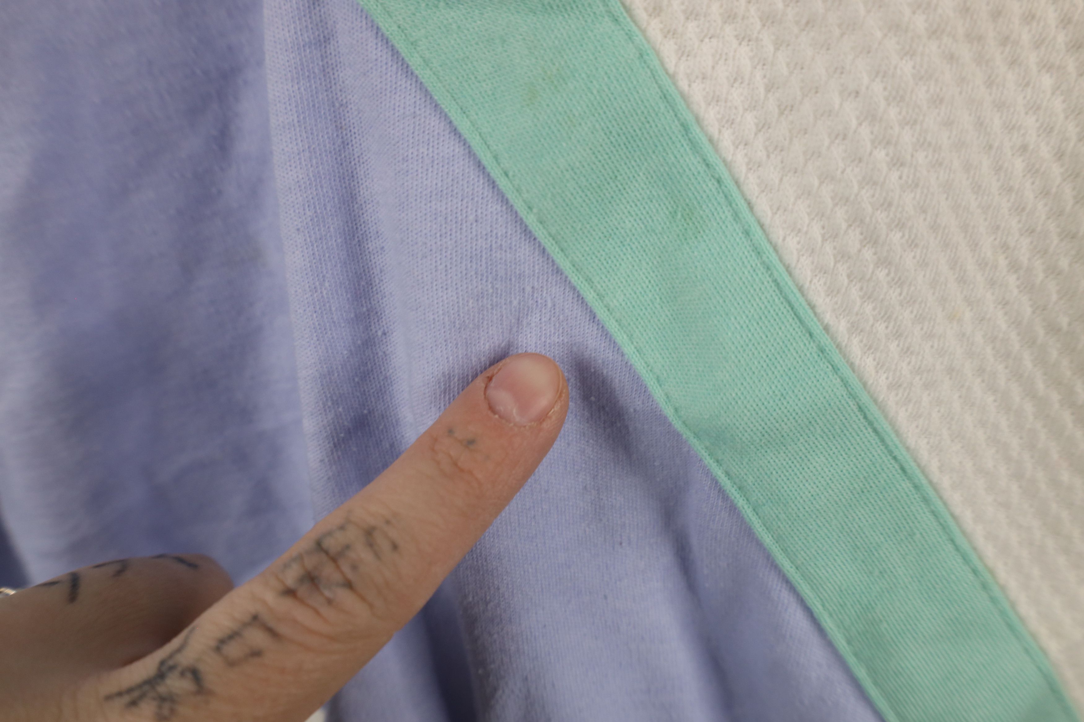 Vintage Vintage 90s Streetwear Distressed Pastel Block Polo Shirt Size S / US 4 / IT 40 - 5 Thumbnail