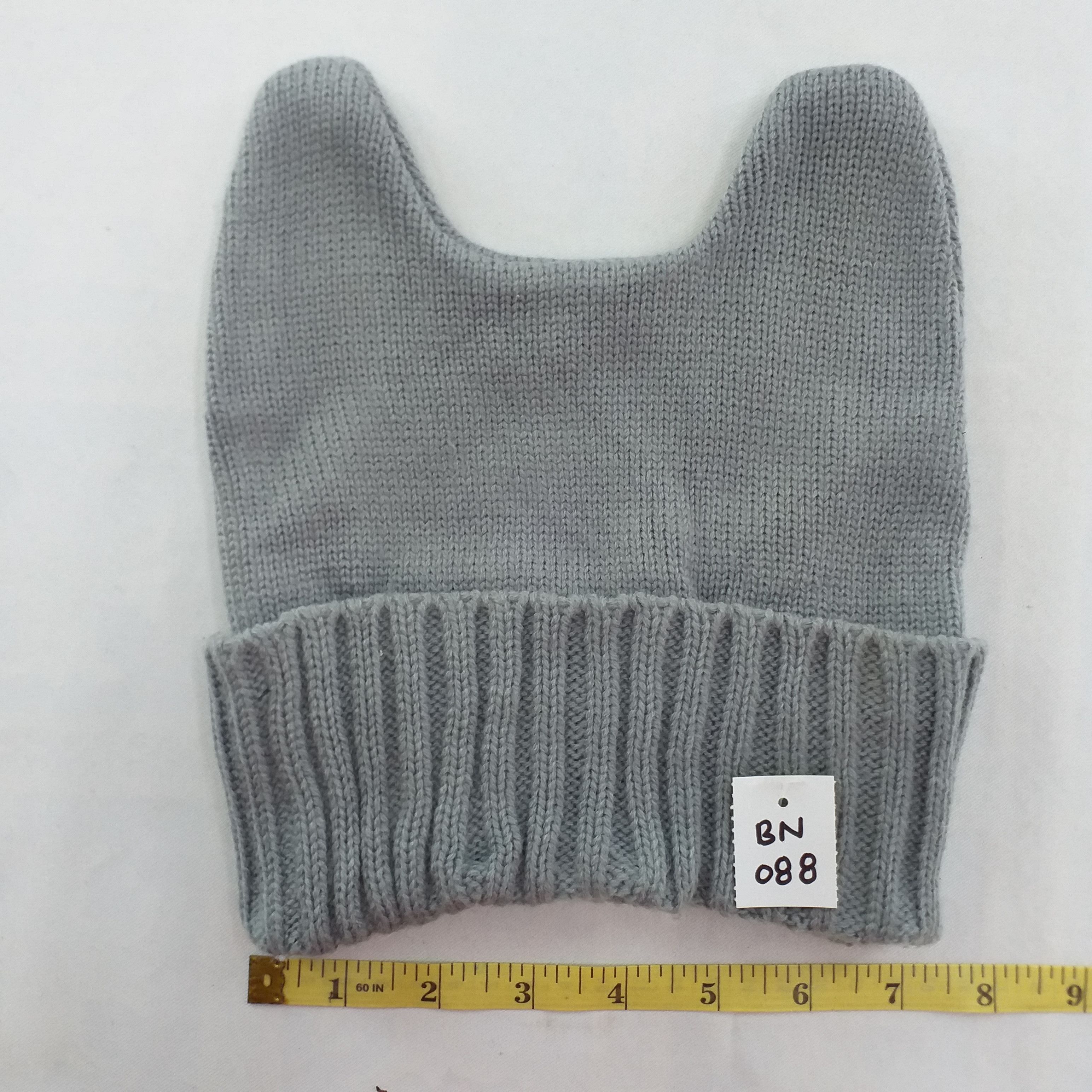Japanese Brand Plain Horn Style Snow Cap Beanie Hat BN088 Size ONE SIZE - 3 Thumbnail
