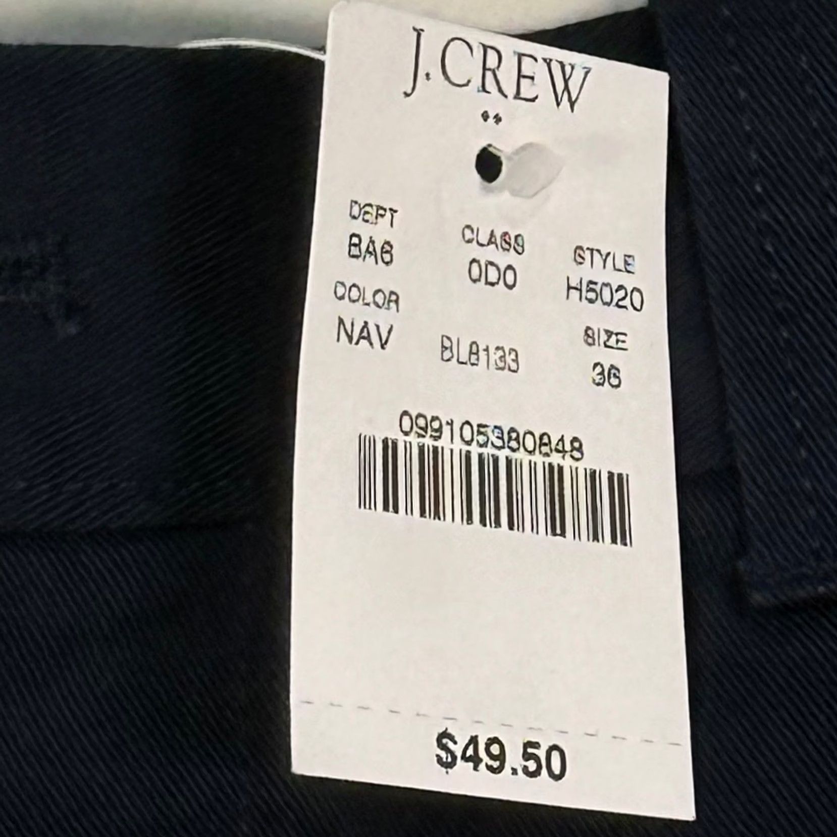 J.Crew J.Crew Mens 36 Flex Gramercy Chino Shorts Navy Blue 9 Inseam H5020 NWT Preppy Size US 36 / EU 52 - 4 Thumbnail