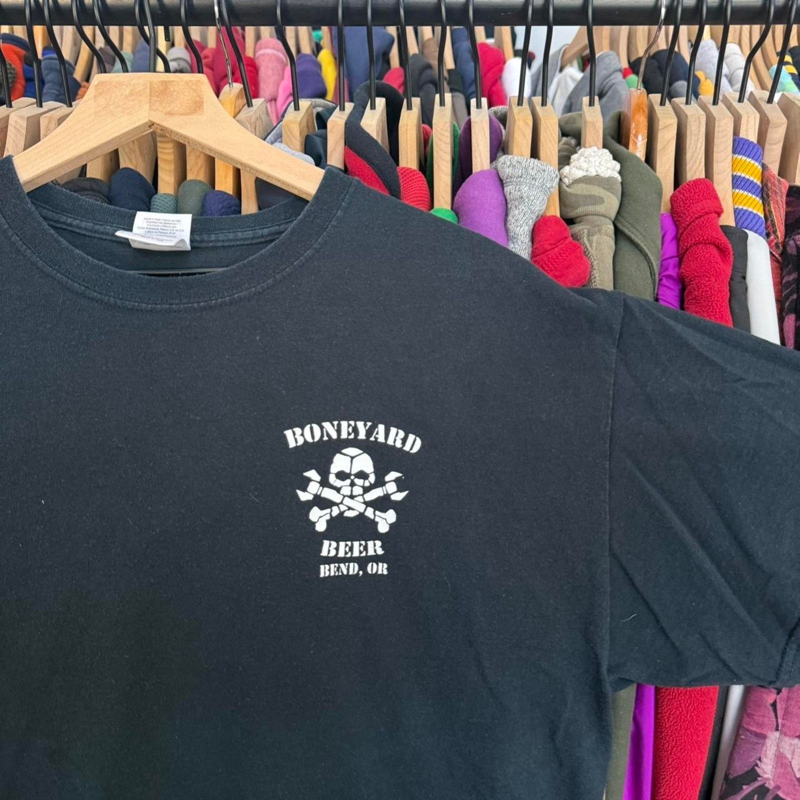 Other Vintage Y2K Boneyard Beer Armored Fist Tee Black Size US L / EU 52-54 / 3 - 4 Thumbnail