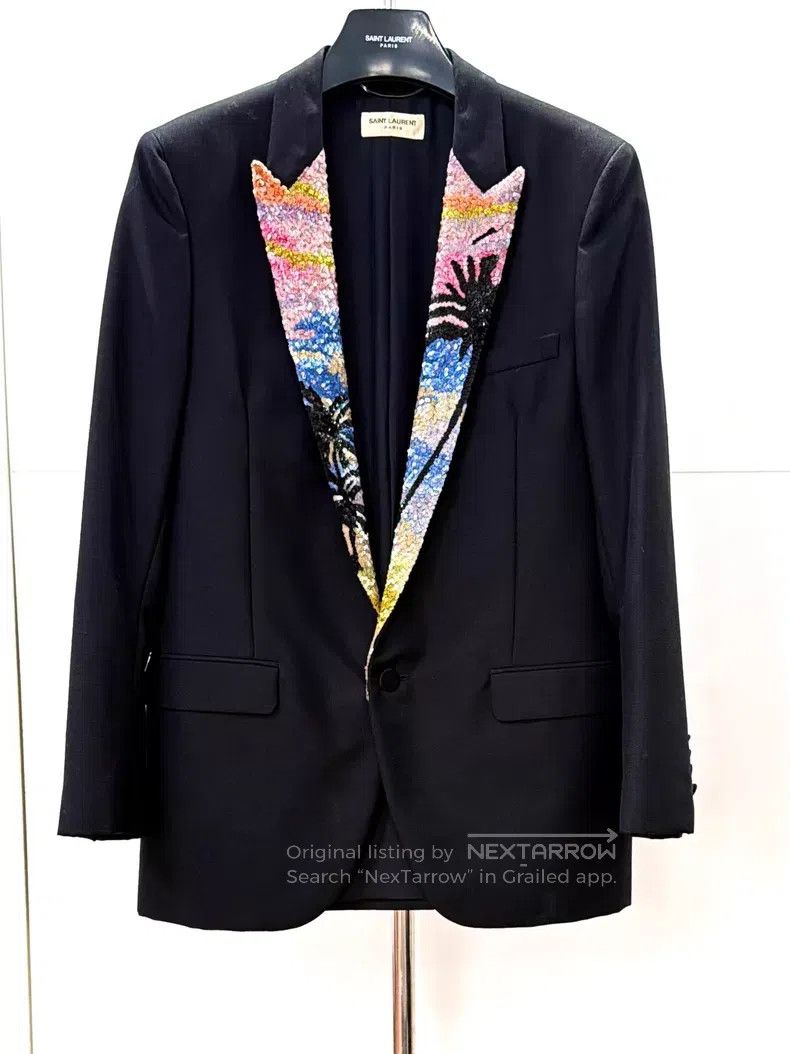 Saint Laurent Paris Saint Laurent Paris Palm Scale Suit i Size US S / EU 44-46 / 1 - 1 Thumbnail