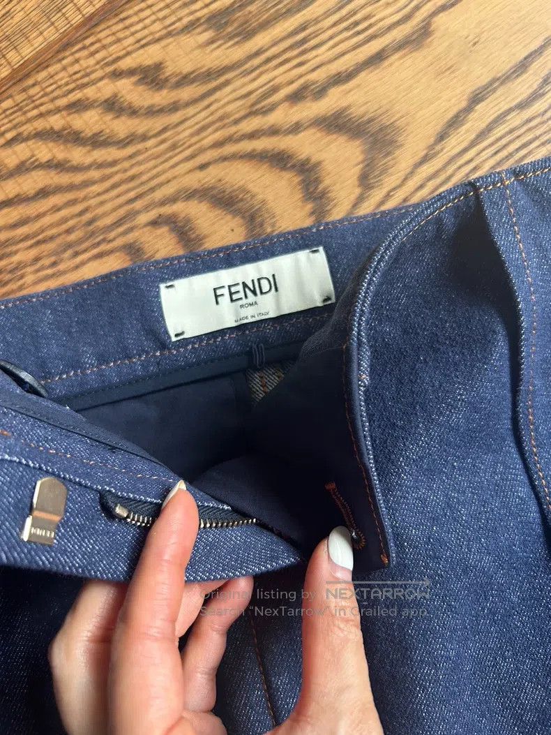 Fendi Fendi Denim Skirt Size 24" / US 00 / IT 34 - 5 Thumbnail