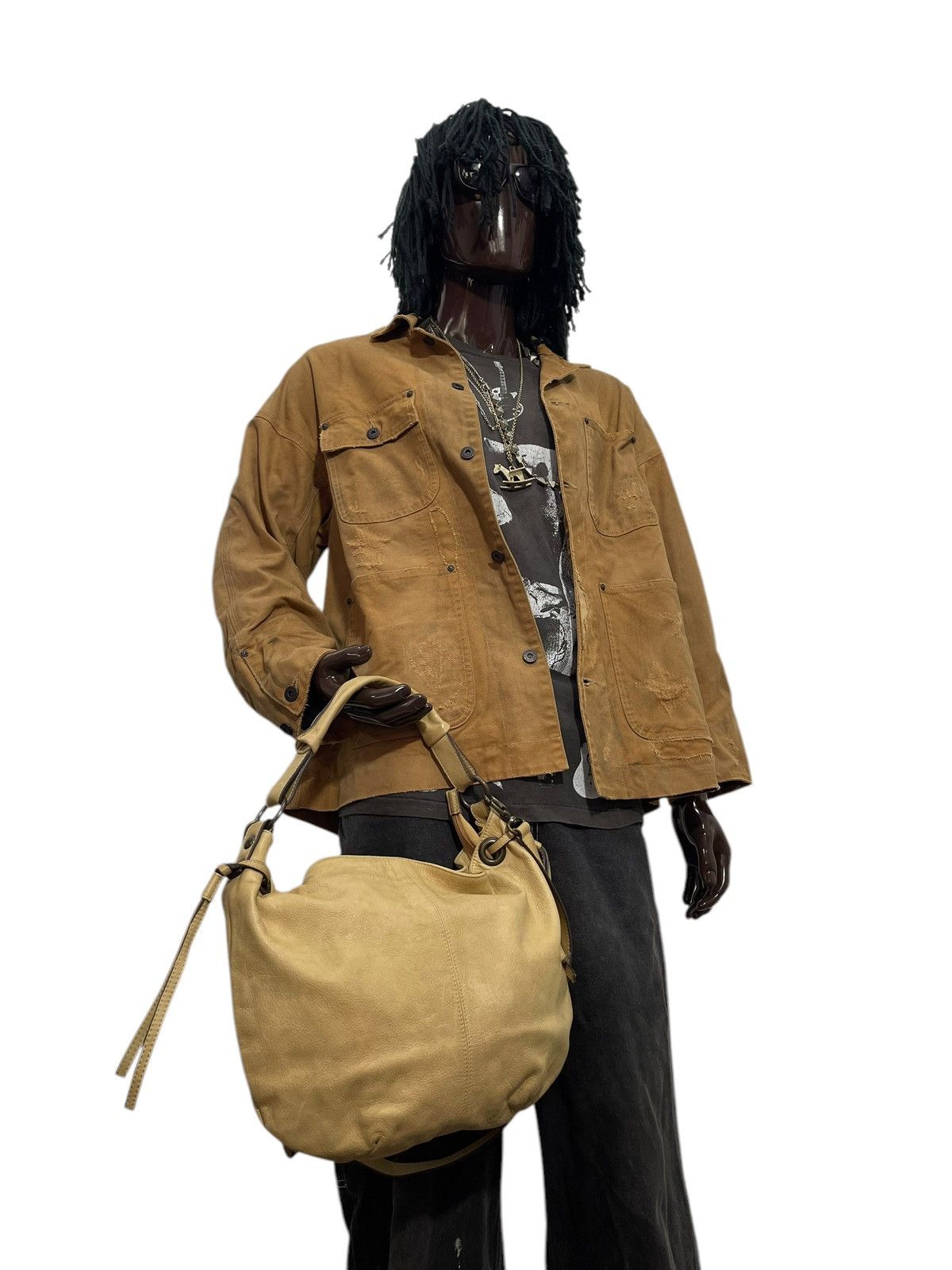 Genuine Leather Full Leather Alchimia Italy Shoulder Bag 1🟩4 Size ONE SIZE - 4 Thumbnail
