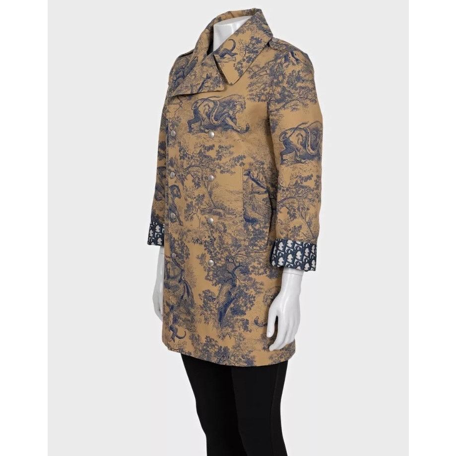 Dior Christian Dior Brown Signature Print Trench Coat Sz. 36 Size XS / US 0-2 / IT 36-38 - 2 Thumbnail