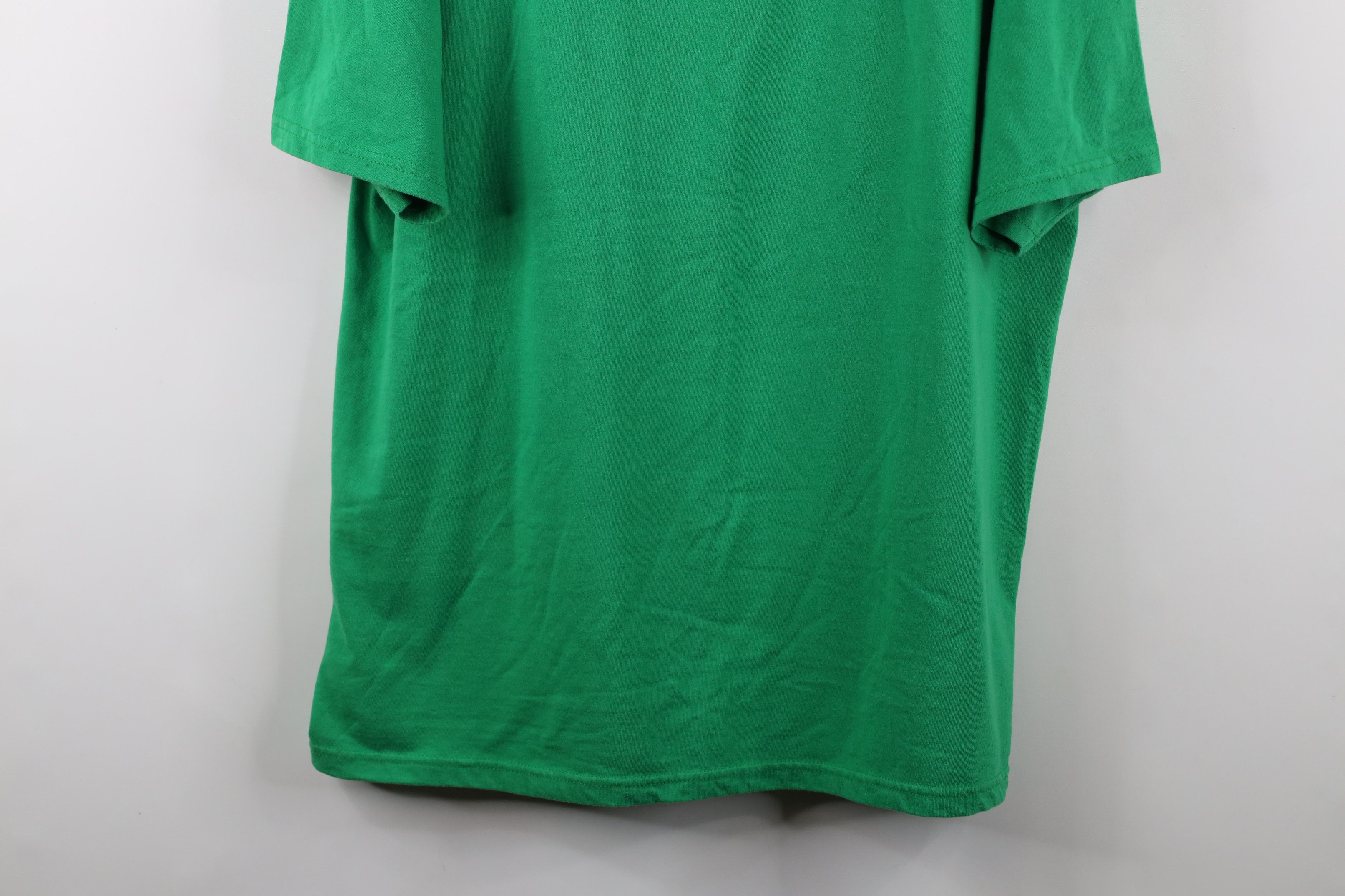 Vintage Vintage 90s Streetwear Blank Heavyweight T-Shirt Kelly Green Size US XL / EU 56 / 4 - 3 Thumbnail