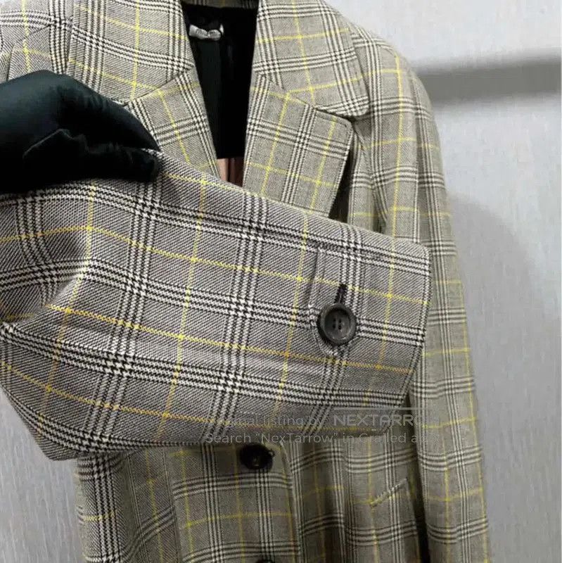 Miu Miu Miu Miu Gray Wool Mid-length Trench Coat . Size M / US 6-8 / IT 42-44 - 4 Thumbnail