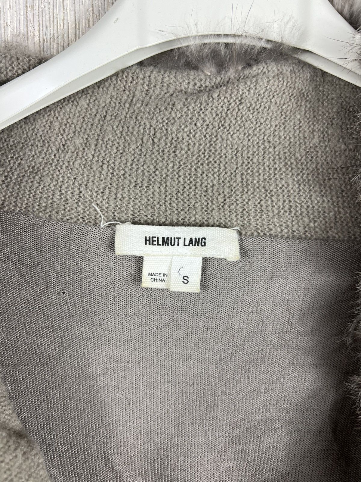 Helmut Lang Archive Helmut Lang vintage real rabbit fur cardigan jacket Size S / US 4 / IT 40 - 14 Thumbnail