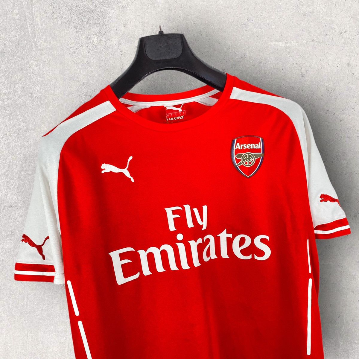 Puma × Vintage 2016/17 PUMA ARSENAL Fly Emirates SOCCER JERSEY SHIRT Size US L / EU 52-54 / 3 - 2 Thumbnail