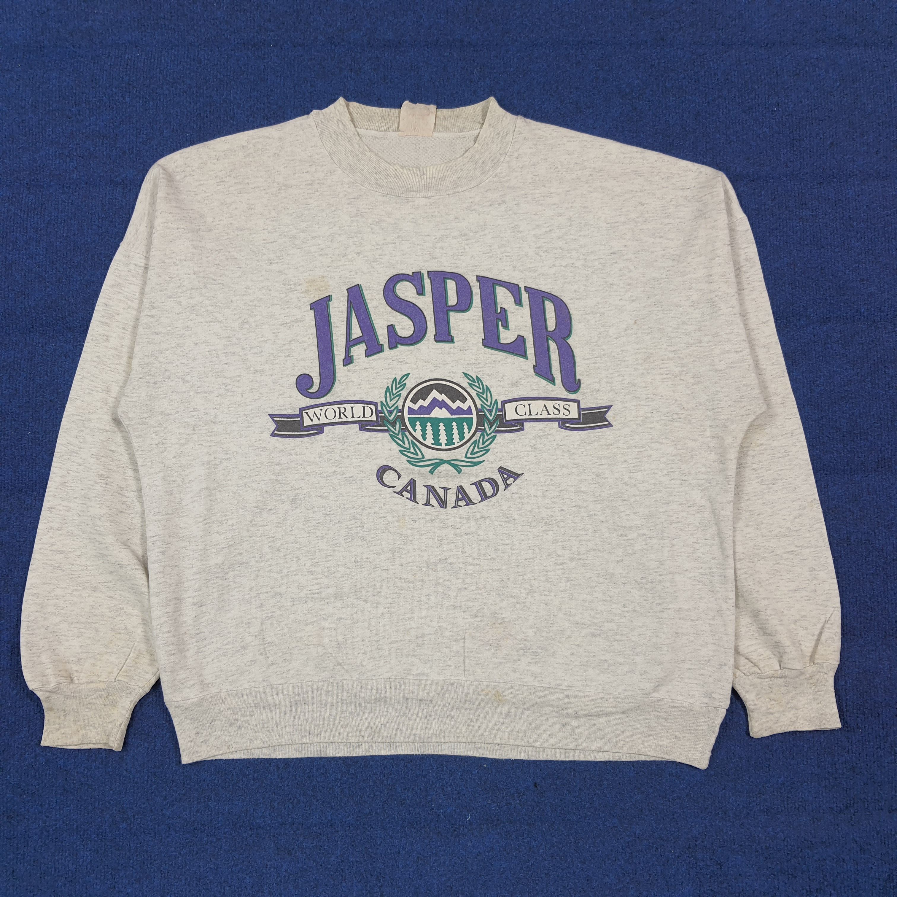 Vintage Jasper Canada Graphic Crewneck Retro Graphic Pullover C290N2 Size US XL / EU 56 / 4 - 1 Thumbnail