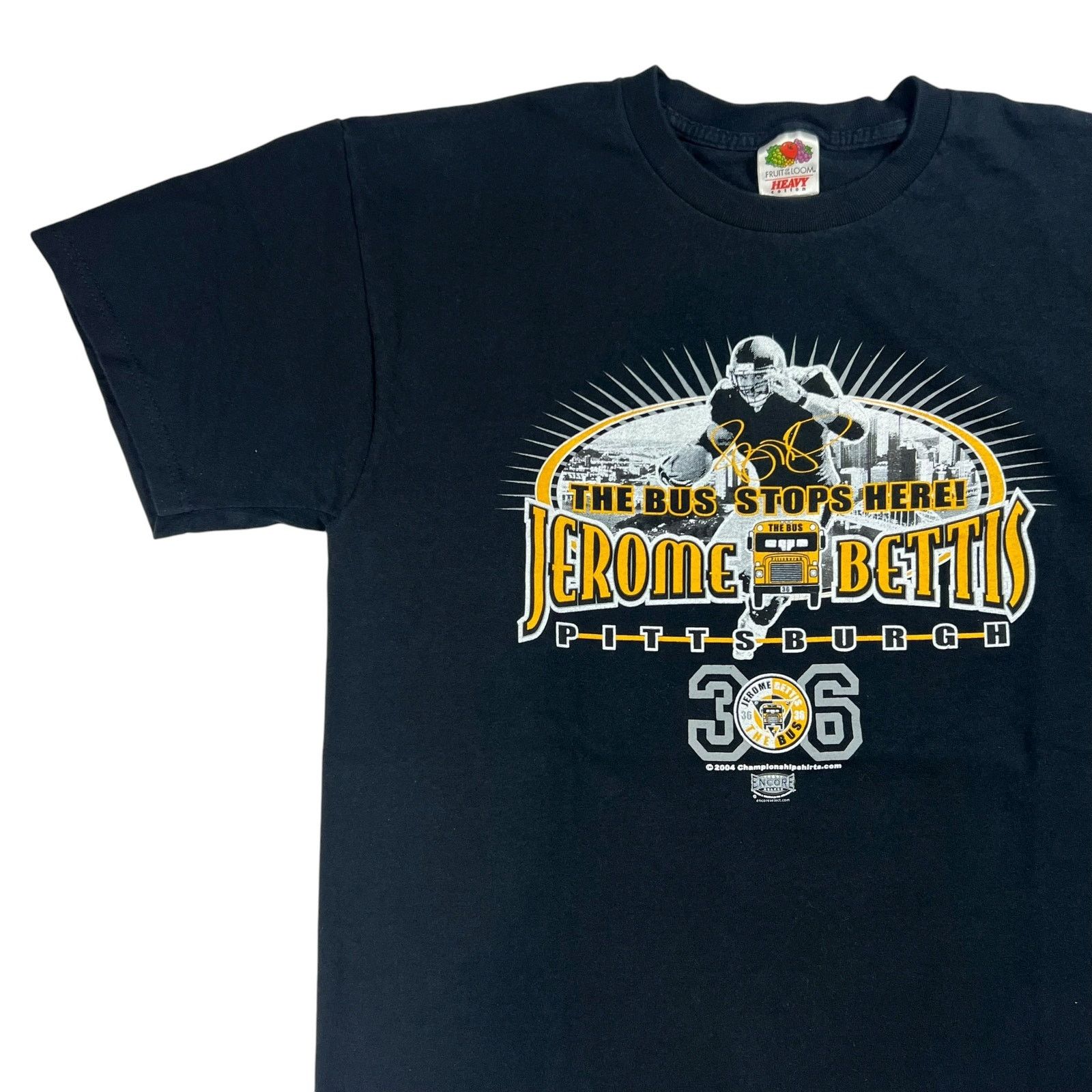NFL × Vintage Vintage 2004 Pittsburgh Steelers Jerome Bettis “The Bus” tee Size US M / EU 48-50 / 2 - 4 Thumbnail