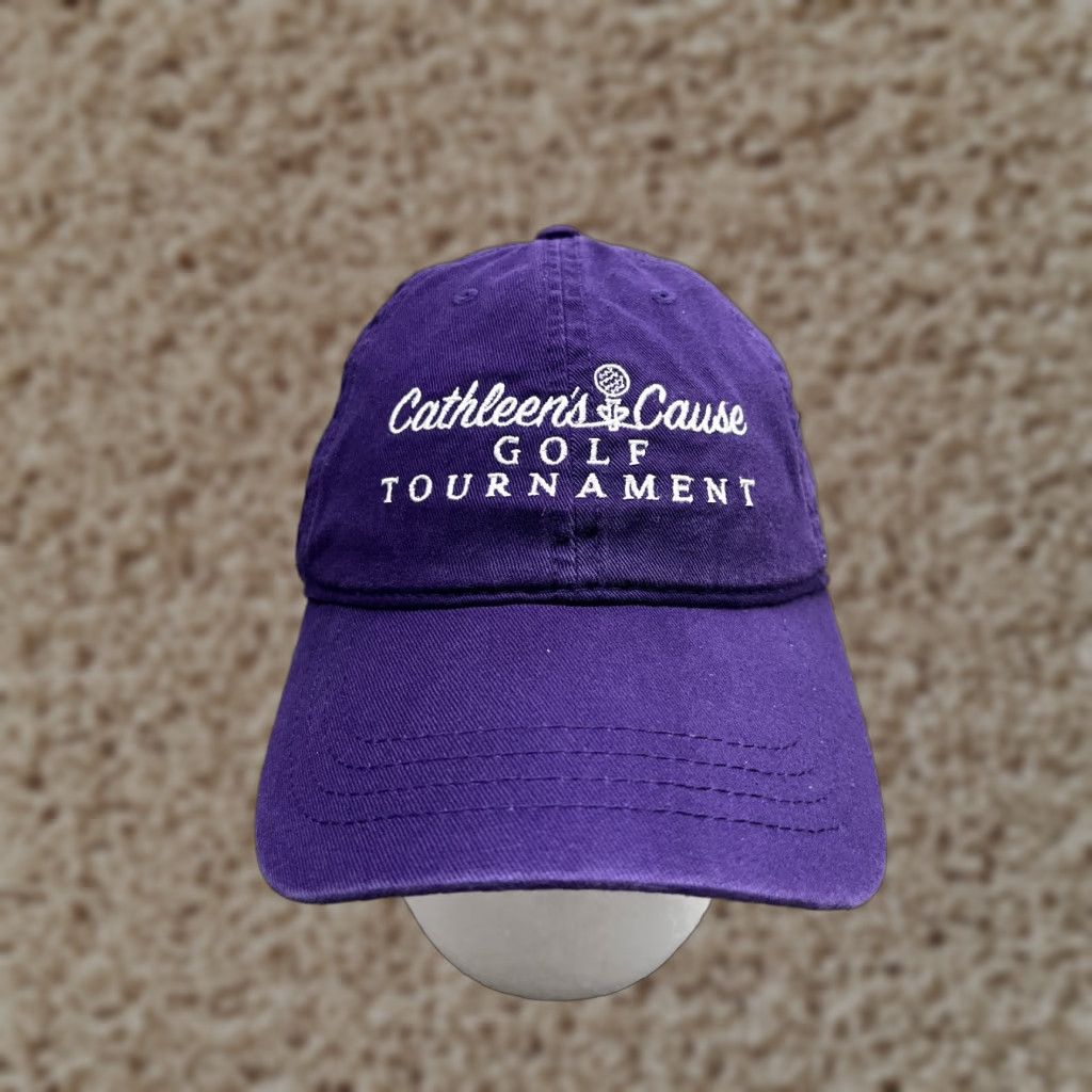 Vintage Cap America Golf Hat Cap Adjustable Purple Cotton Fundraiser - One Size Unisex Adults - Twill Beanie/Cap for Casual Wear & Logo Theme Size ONE SIZE - 1 Thumbnail