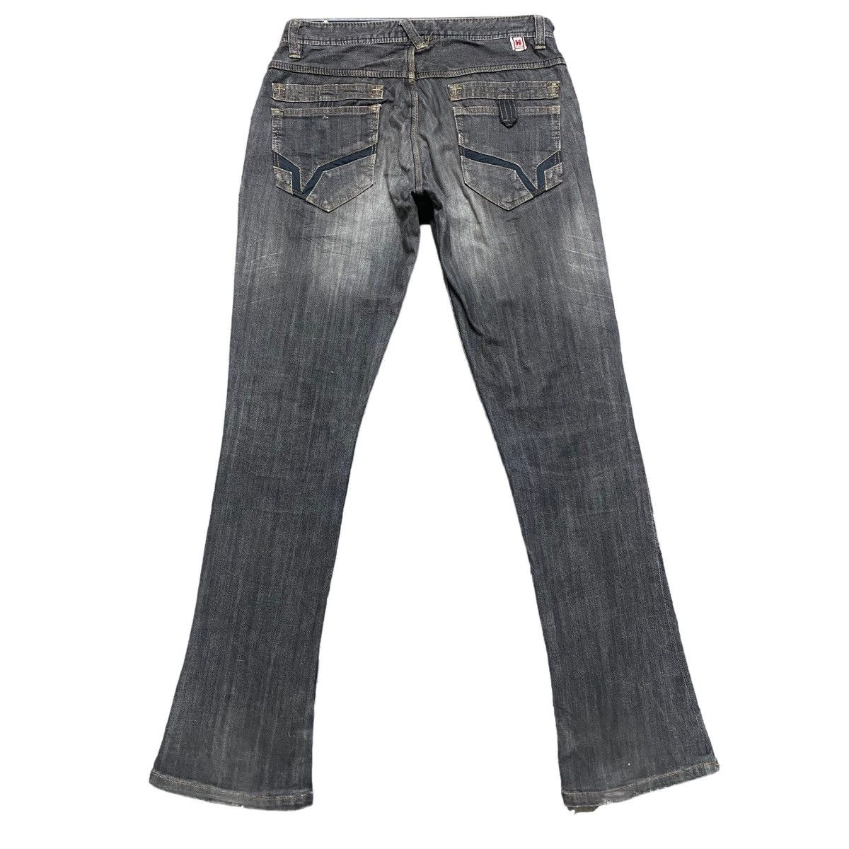 Japanese Brand HIDEAWAYS NICOLE Denim Flare Jeans Size US 31 - 3 Thumbnail