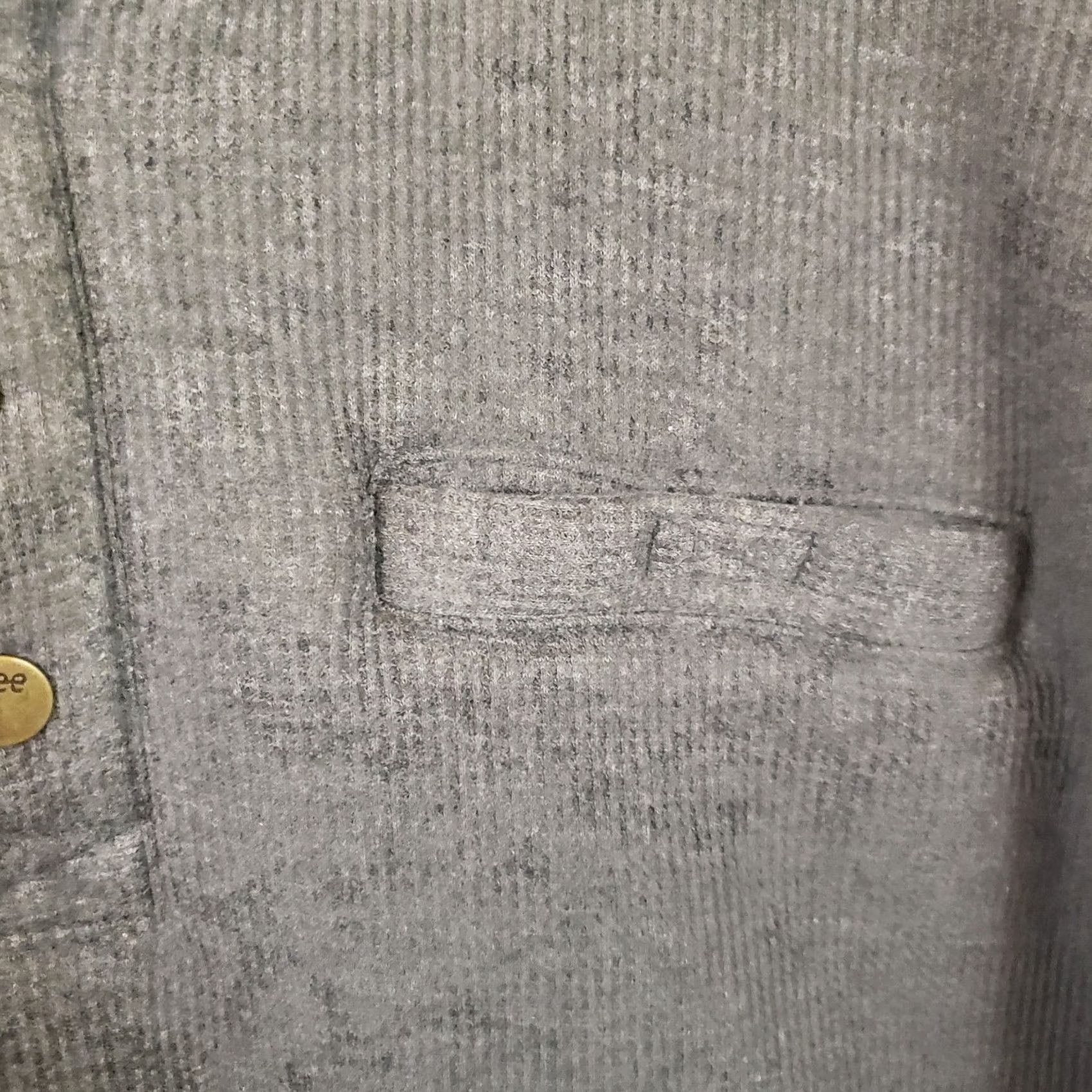 Lee Lee Men’s XXL Sweater Sherpa Lined Henley Gray Thermal Outdoor Warm Workwear Casual Knit Shirt Jumper 2XL Regular Mens Size US XXL / EU 58 / 5 - 6 Thumbnail