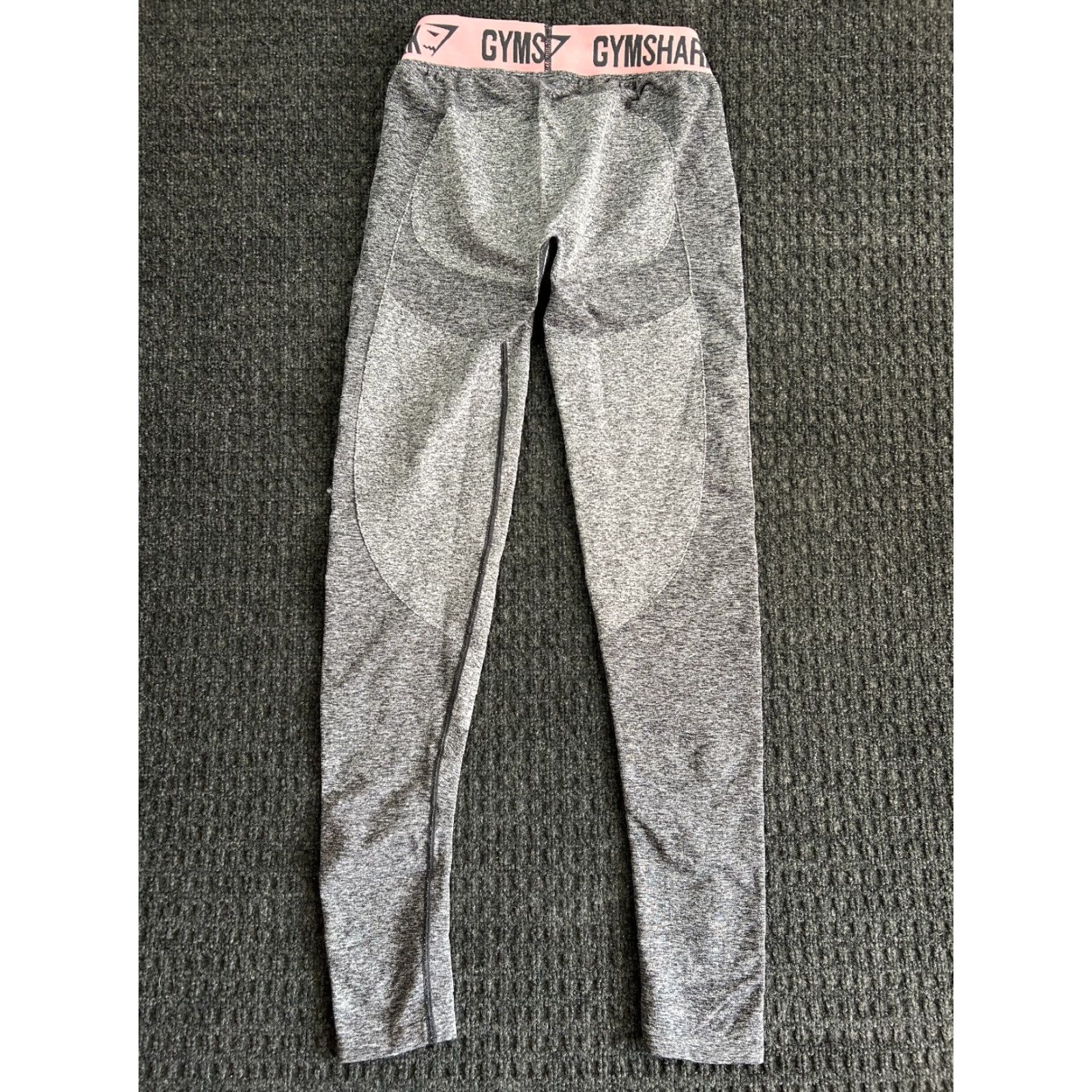 Gymshark Gymshark Flex Leggings Women M Gray Two tone Seamless Contour Fit Athletic Sportswear Yoga Gym & Training Size 32" / US 10 / IT 46 - 2 Thumbnail