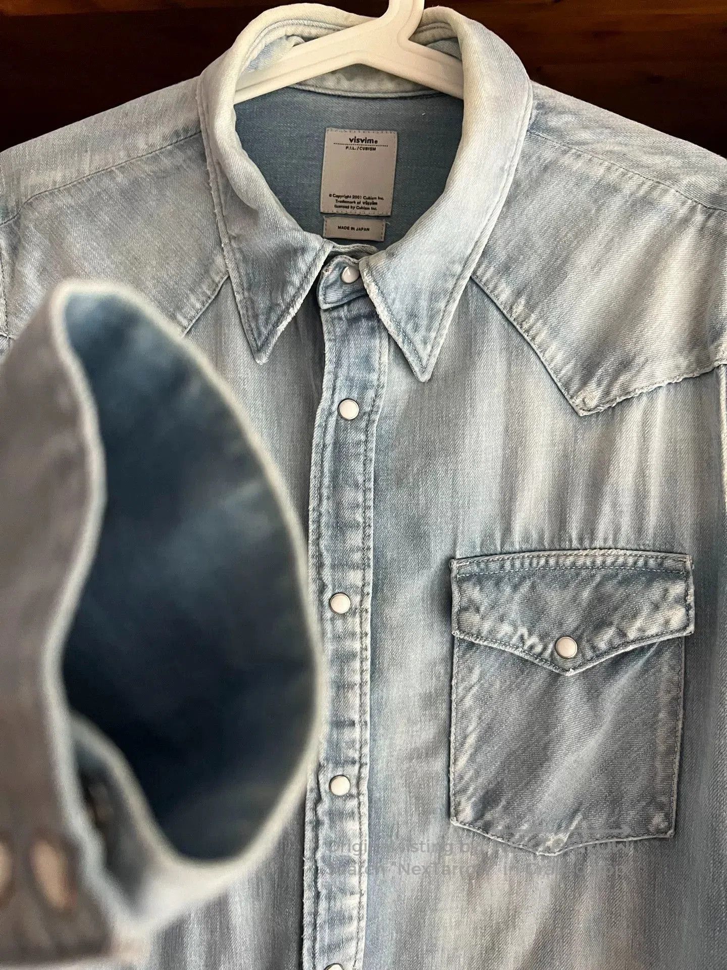 Visvim visvim 2017 denim shirt with paisley print. Size US M / EU 48-50 / 2 - 9 Thumbnail